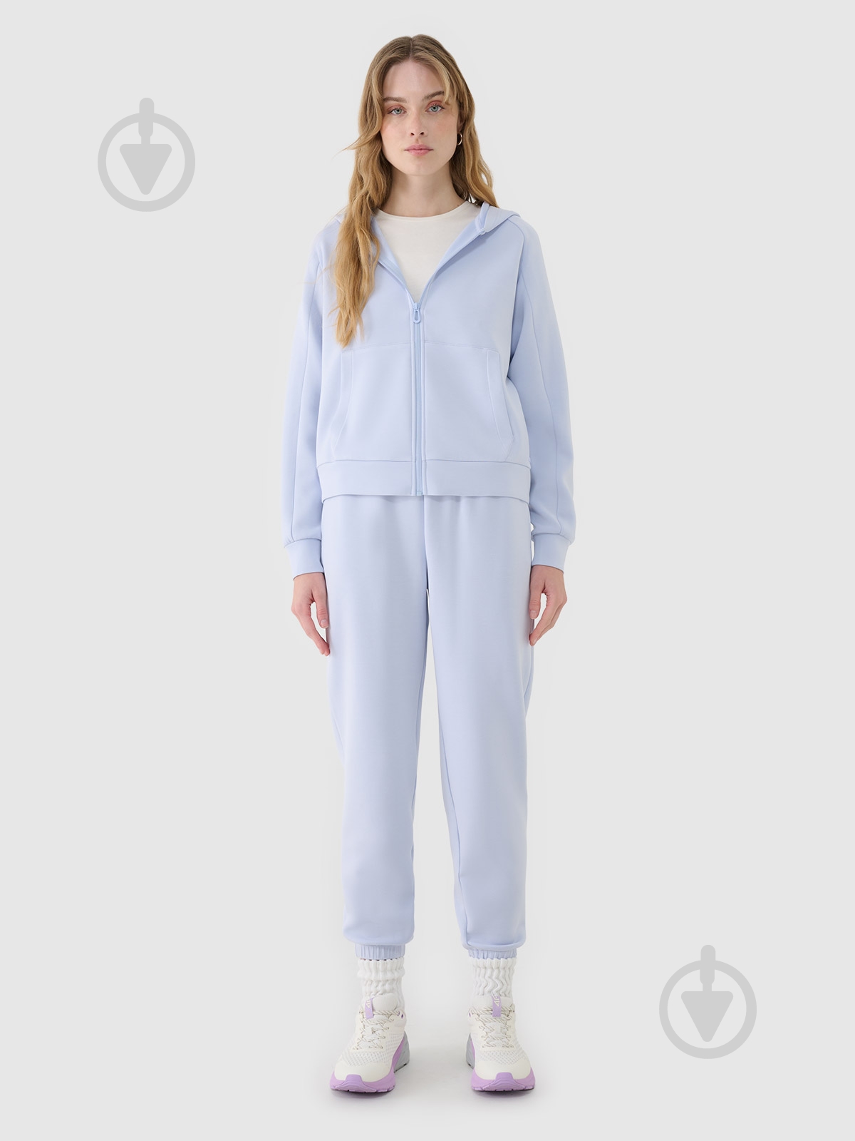 Джемпер 4F 4FWSS25TSWSF1577-34S р.M голубой - фото 7