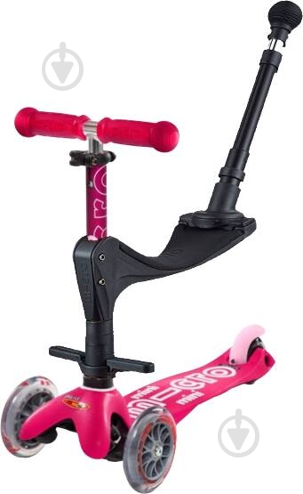 Самокат Micro MiniDeluxe Plus розовый MMD079 - фото 1 Самокат Micro MiniDeluxe Plus розовый MMD079 - фото 1
