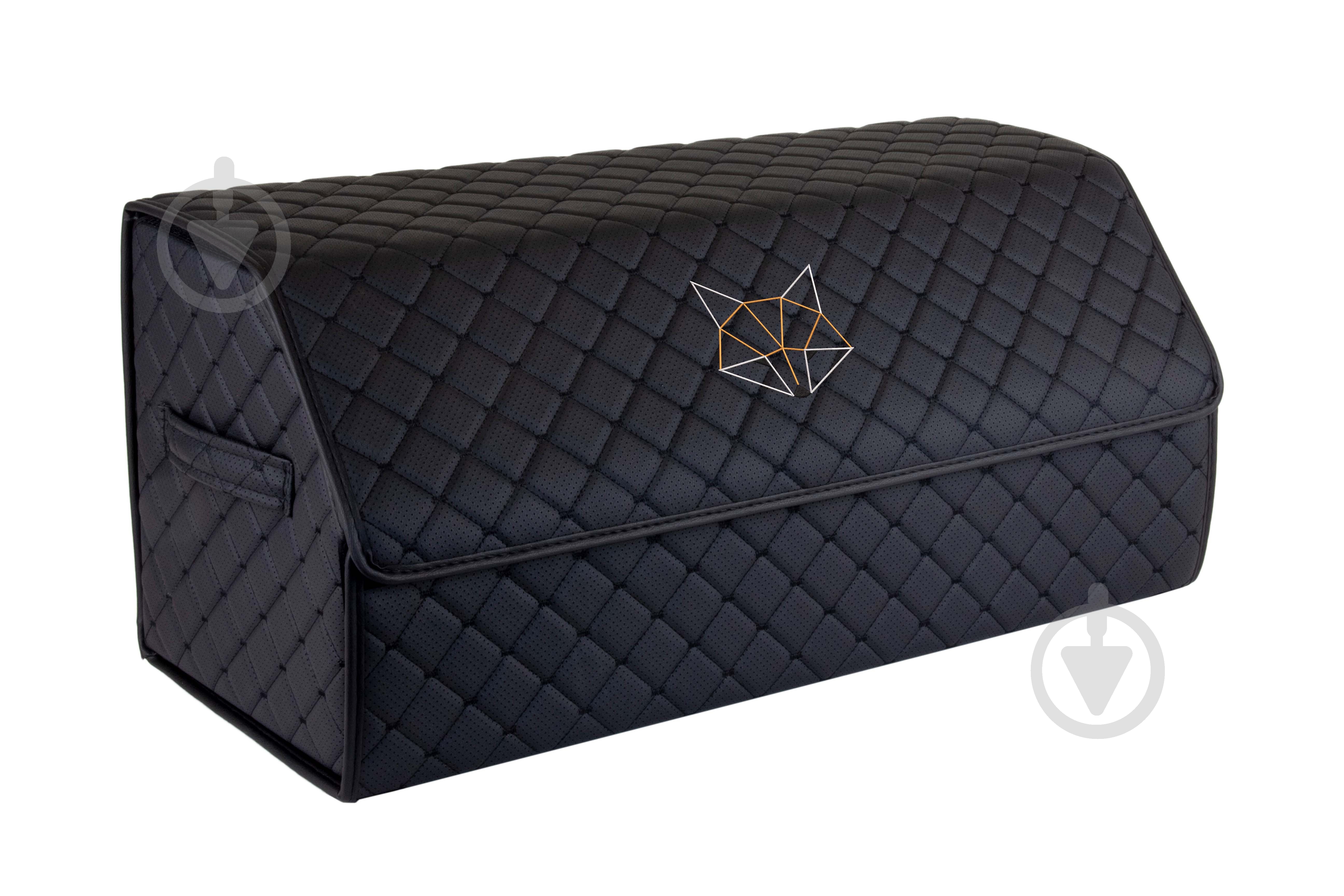 Сумка автомобильная ECO L 30x30x65 см Low Poly Fox EVAtech черный - фото 1 Сумка автомобильная ECO L 30x30x65 см Low Poly Fox EVAtech черный - фото 1