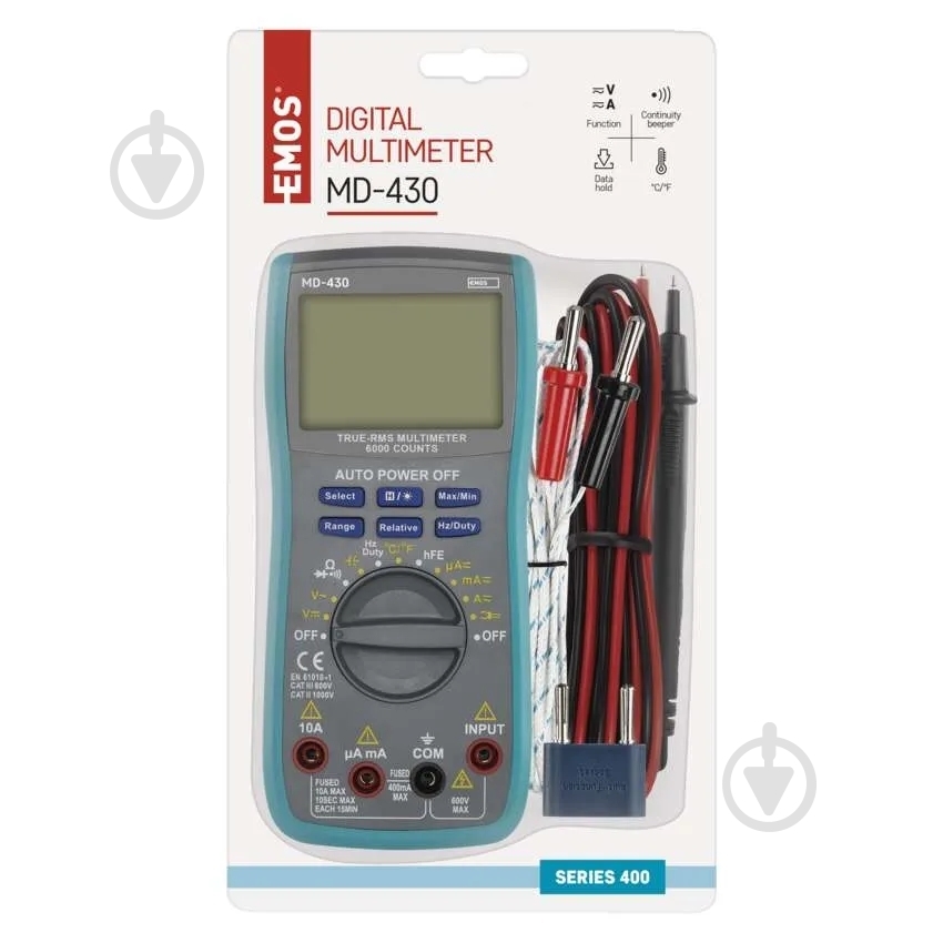 Мультиметр цифровой Emos M0430 с щупом - фото 6