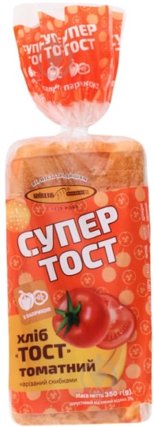 Хліб Київхліб Супер тост томатний 350 г 4820212490590 - фото 1