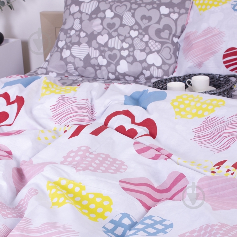 Комплект постільної білизни MirSon 17-0532 Bright hearts мульті - фото 4