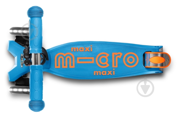 Самокат Micro Maxideluxe caribbean blue LED самокат 3-колісний блакитний ММD085 - фото 3 Самокат Micro Maxideluxe caribbean blue LED самокат 3-колісний блакитний ММD085 - фото 3