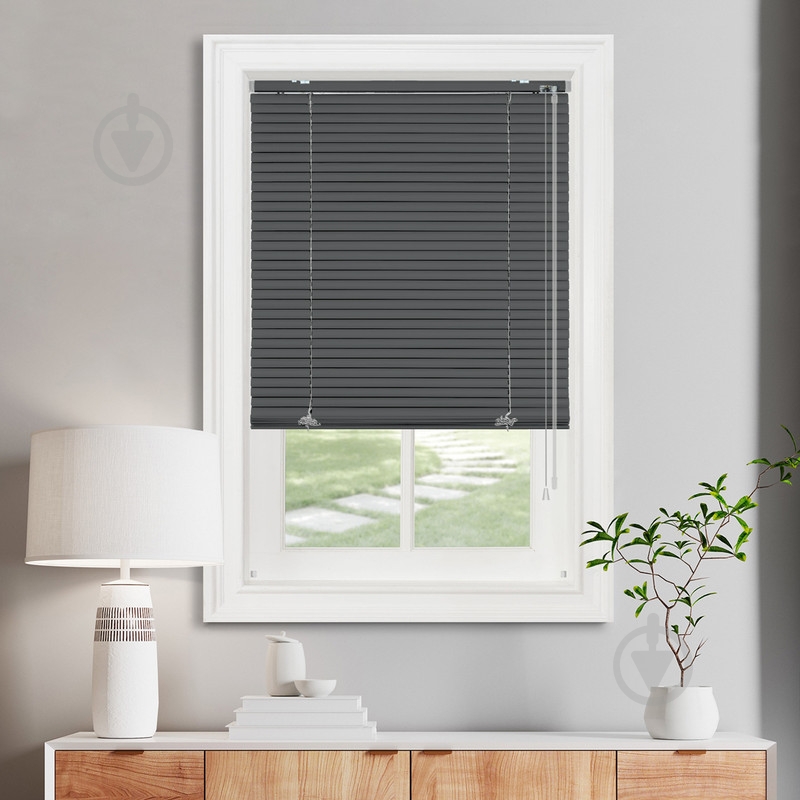 Жалюзи Rollotex алюминиевые горизонтальные с фиксацией 90х230 см антрацит матовые - фото 2 Жалюзи Rollotex алюминиевые горизонтальные с фиксацией 90х230 см антрацит матовые - фото 2