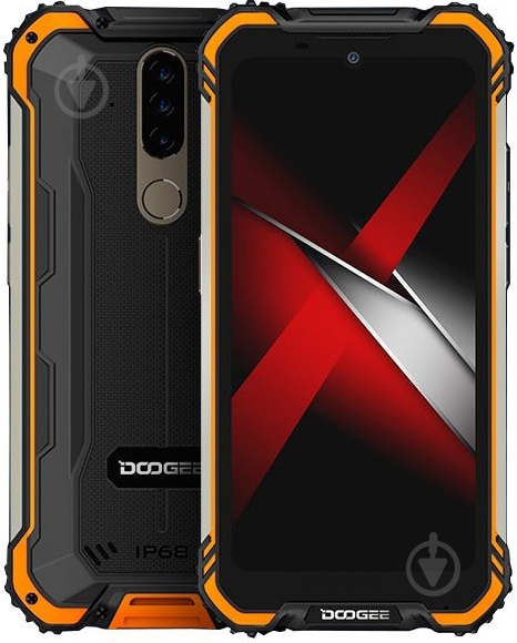 Смартфон Doogee S58 Pro 6/64GB black/orange - фото 1