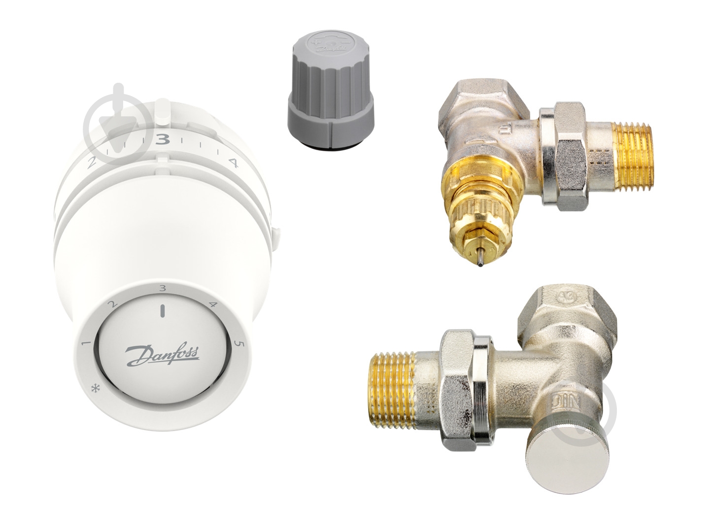 Комплект термостатических кранов радиаторный Danfoss Redia RA click угловой 1/2 - фото 2 Комплект термостатических кранов радиаторный Danfoss Redia RA click угловой 1/2 - фото 2
