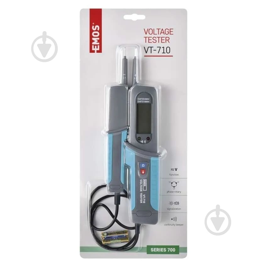 Тестер постоянного и переменного напряжения Emos M0071 с оптическим и акустическим сигналом - фото 3
