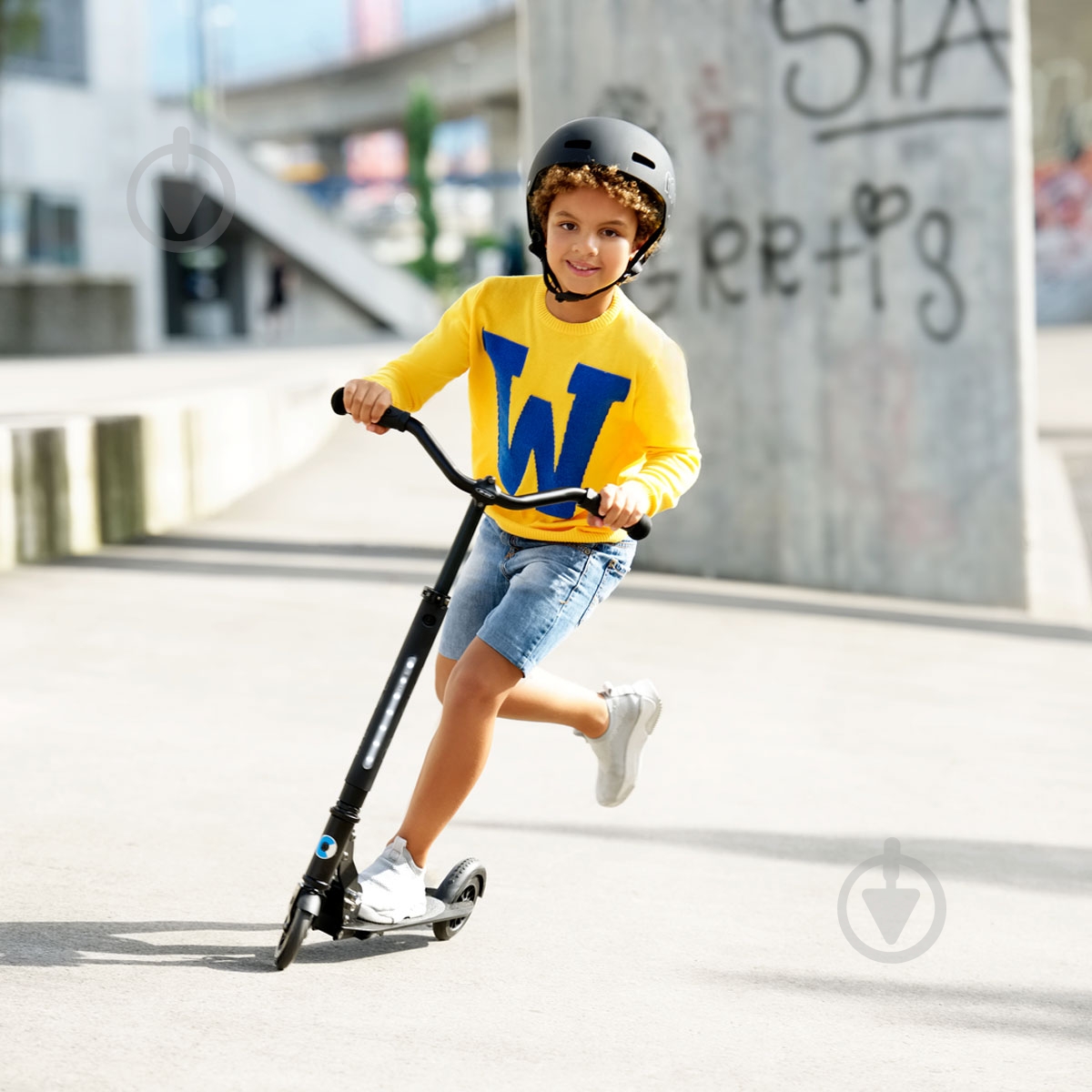 Самокат Micro детский Sprite Deluxe черный SA0200 - фото 7 Самокат Micro детский Sprite Deluxe черный SA0200 - фото 7