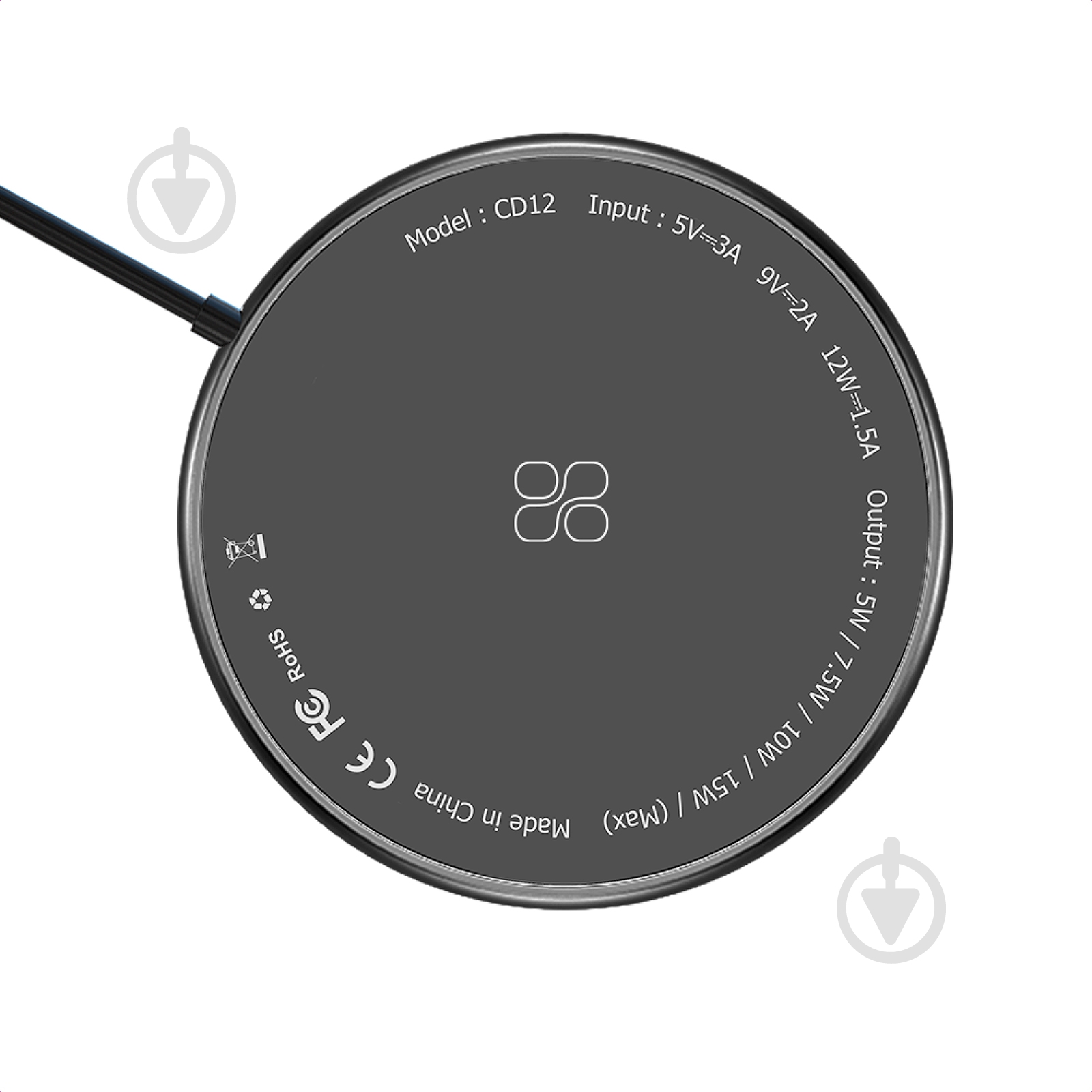 Зарядний пристрій Promate MagTag-15W Black - фото 1