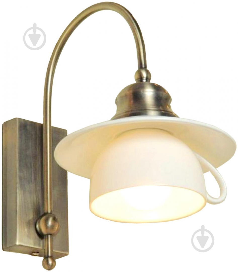 Бра Versan TeaTime 1x40 Вт E14 белый TR/W - фото 1 Бра Versan TeaTime 1x40 Вт E14 белый TR/W - фото 1