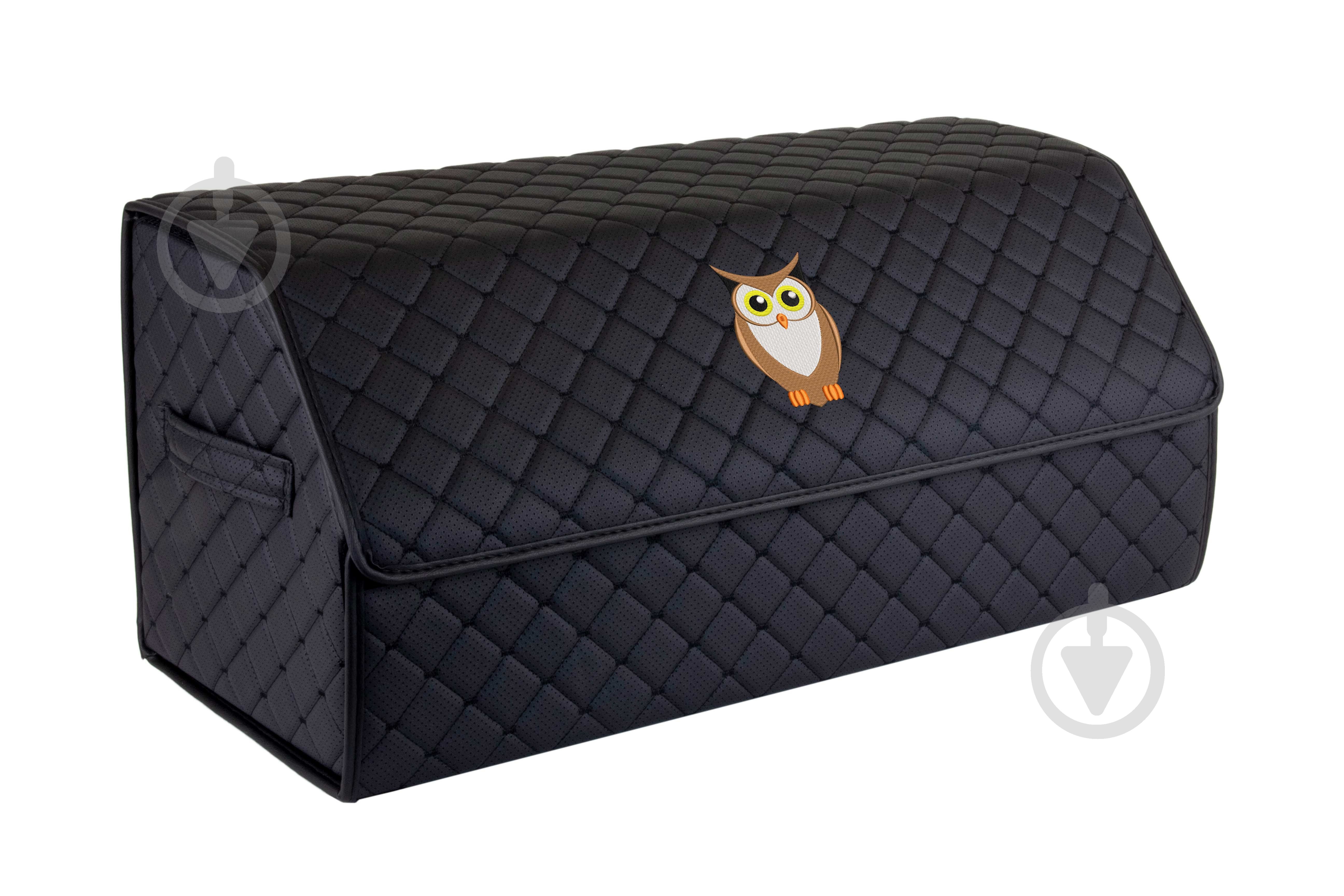 Сумка автомобильная ECO L 30x30x65 см Сова EVAtech черный - фото 1