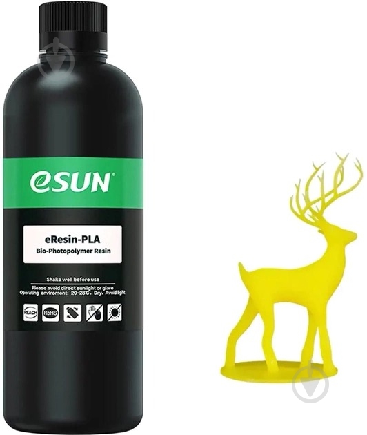 Смола фотополимерная Esun Eresin-PLA 0.5кг, желтая (ERESIN-PLA-Y05-PB) - фото 1 Смола фотополимерная Esun Eresin-PLA 0.5кг, желтая (ERESIN-PLA-Y05-PB) - фото 1