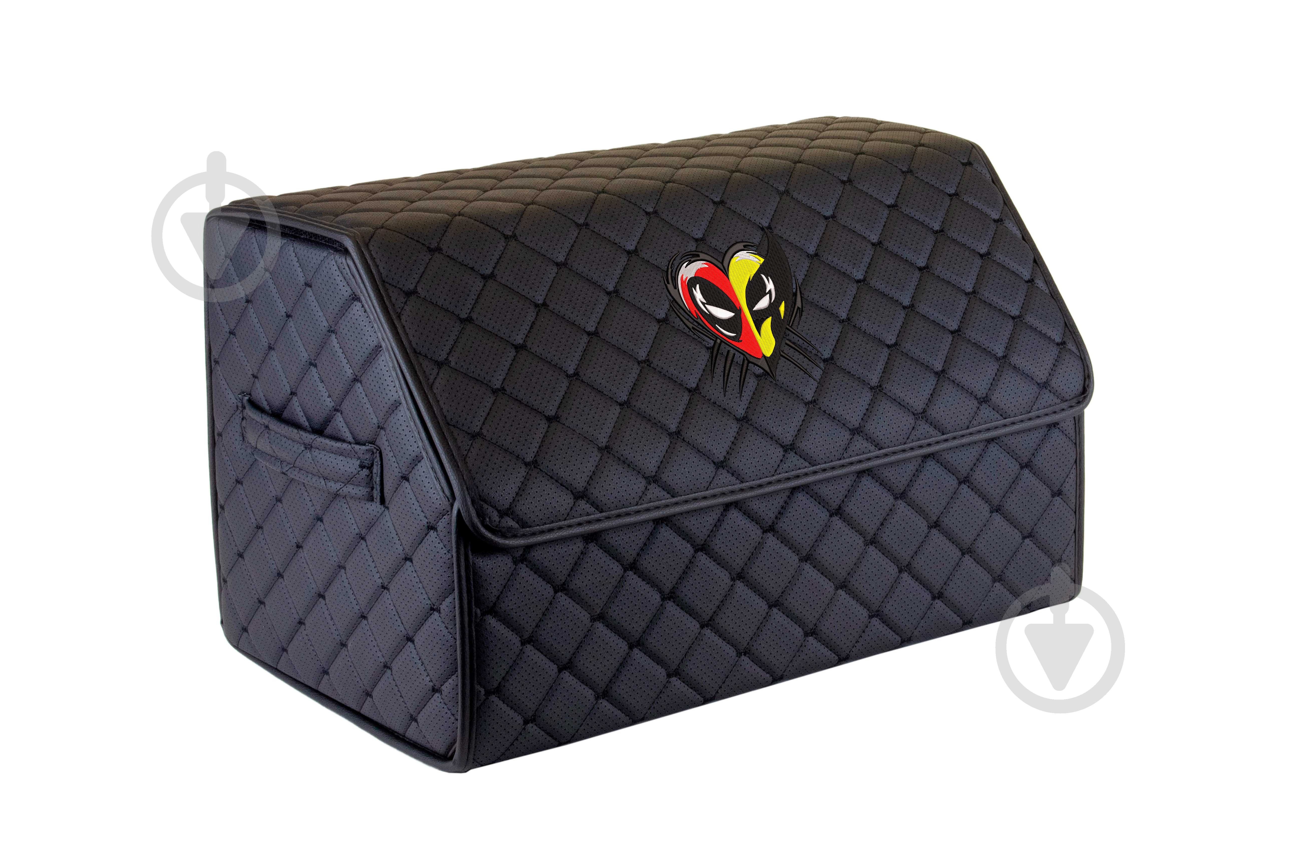 Сумка автомобильная ECO M 30x30x50 см Deadpool & Wolverine EVAtech черный - фото 1 Сумка автомобильная ECO M 30x30x50 см Deadpool & Wolverine EVAtech черный - фото 1