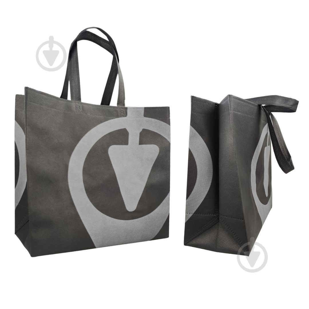 Екосумка сіра 340x360x160 мм - фото 1