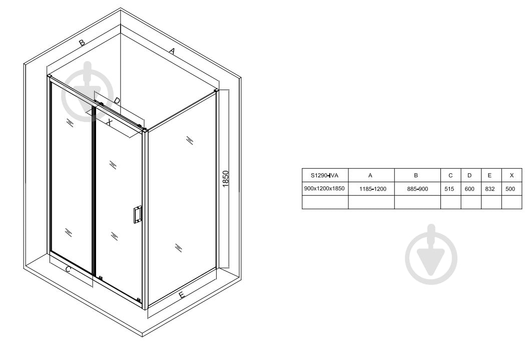 Душевая кабина Cersanit IVA EZZS1001285980 - фото 8