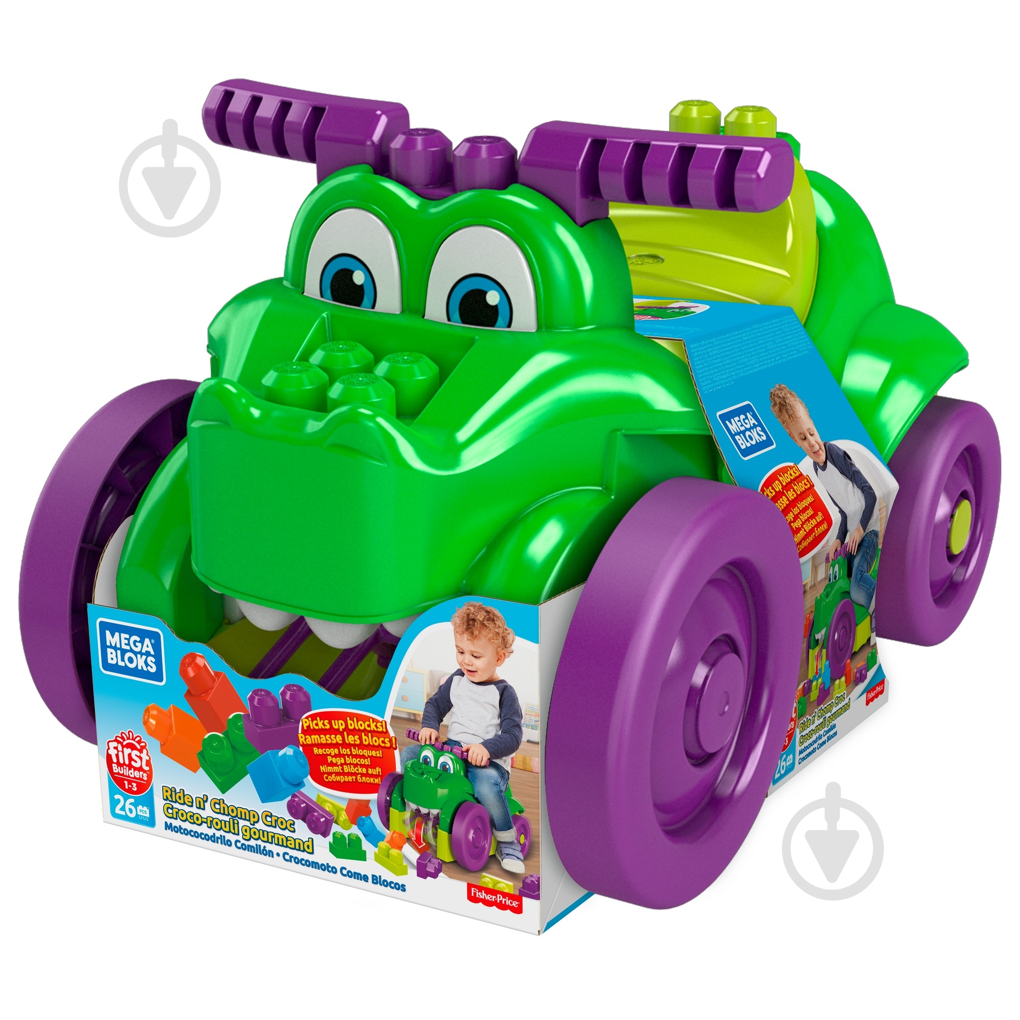 Каталка Mega Bloks Катайся и собирай кубики GFG22 - фото 2