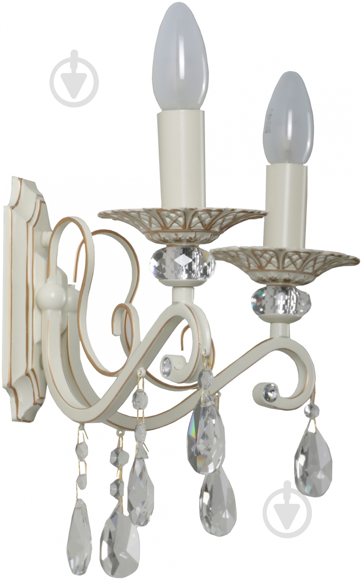 Бра Интеркласс НББ 01-2хХХ-094 2x40 Вт E14 белый 61012/2 - фото 1