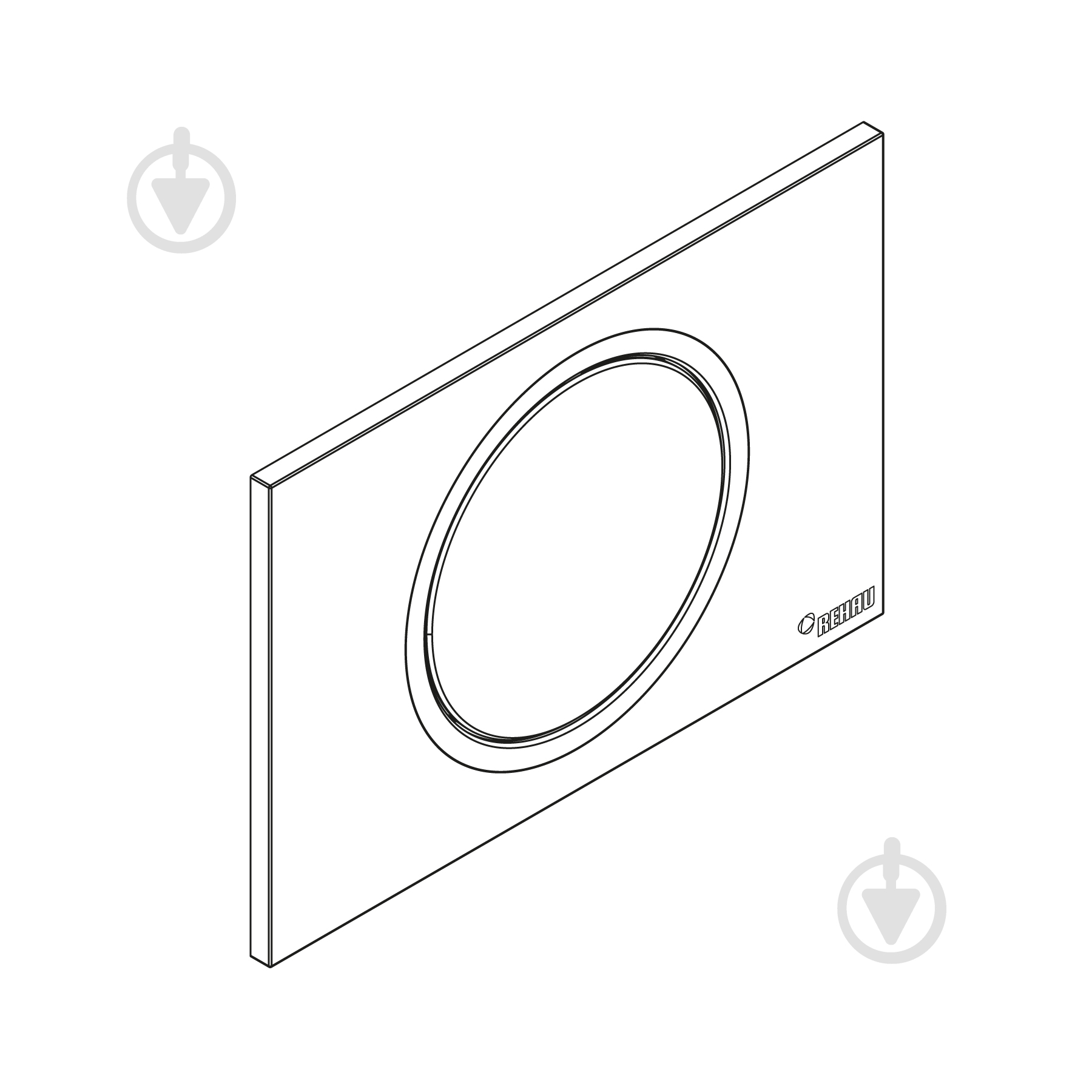 Кнопка смыва REHAU Zero хром - фото 3