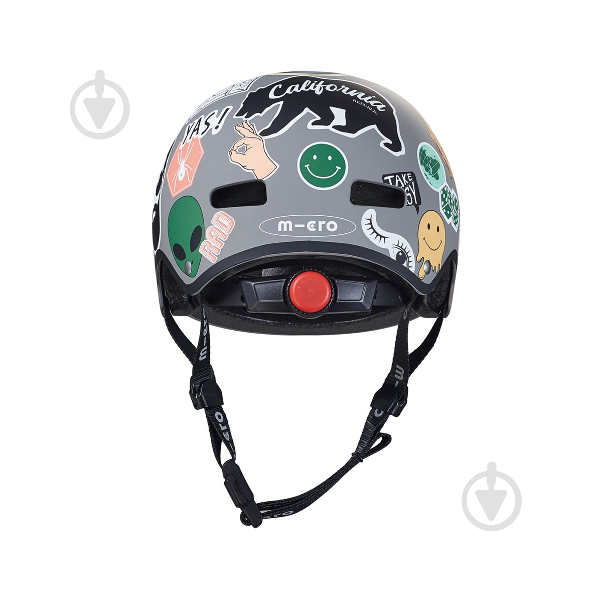 Шолом захисний Micro Mobillity Systems Micro ABS sticker AC2120BX р. M сірий - фото 2