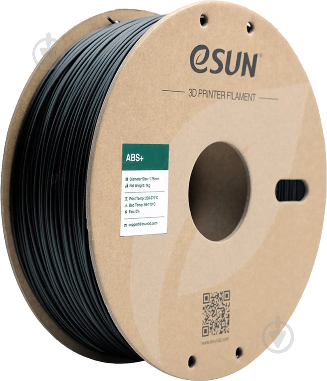 Пластик для 3D-принтера Esun ABS Plus Filament 1 кг 1.75 мм черный (ABS+175B1) - фото 2 Пластик для 3D-принтера Esun ABS Plus Filament 1 кг 1.75 мм черный (ABS+175B1) - фото 2