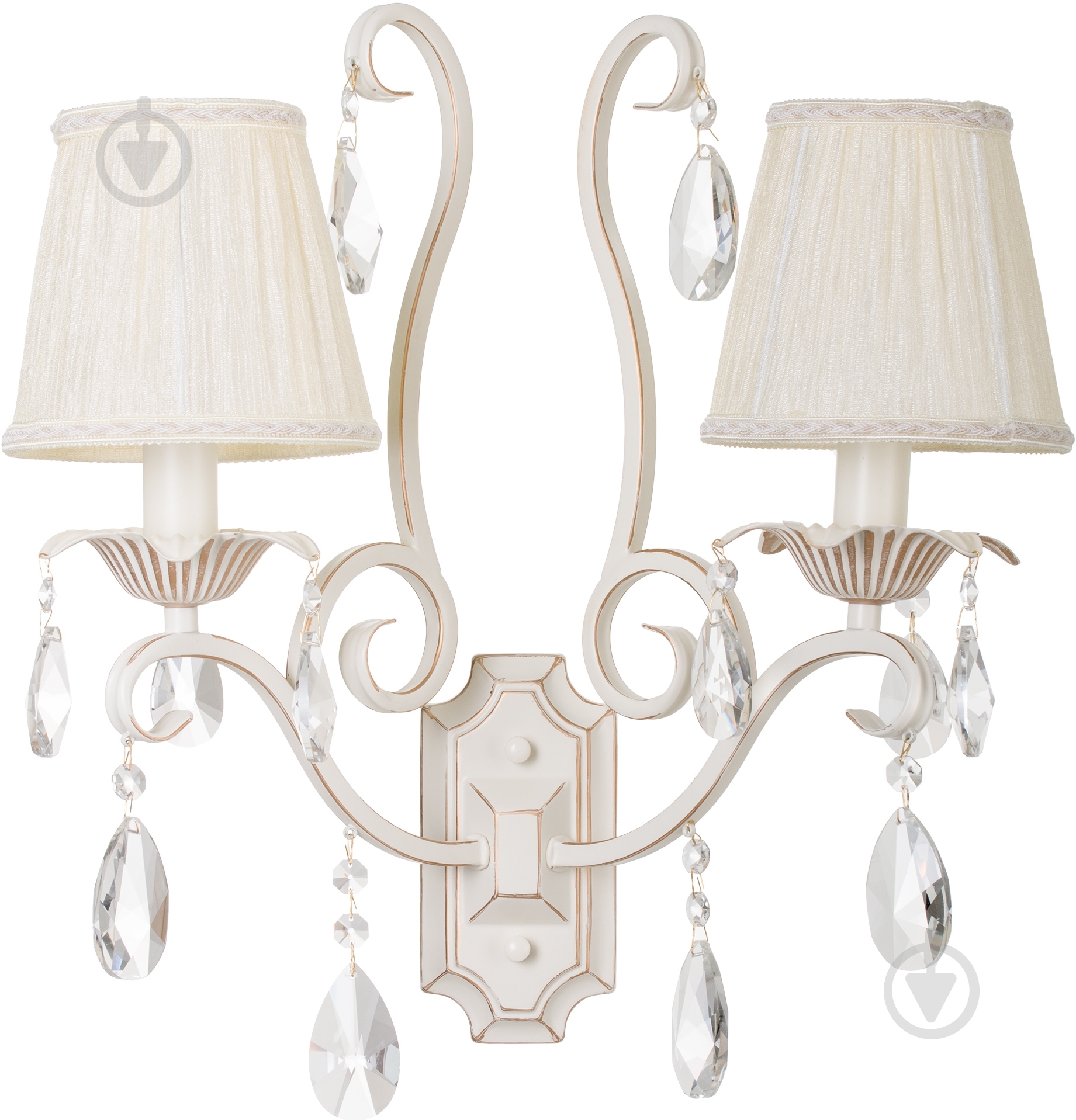 Бра Интеркласс НББ 01-2хХХ-037 2x40 Вт E14 белый 81215B/2 - фото 1 Бра Интеркласс НББ 01-2хХХ-037 2x40 Вт E14 белый 81215B/2 - фото 1