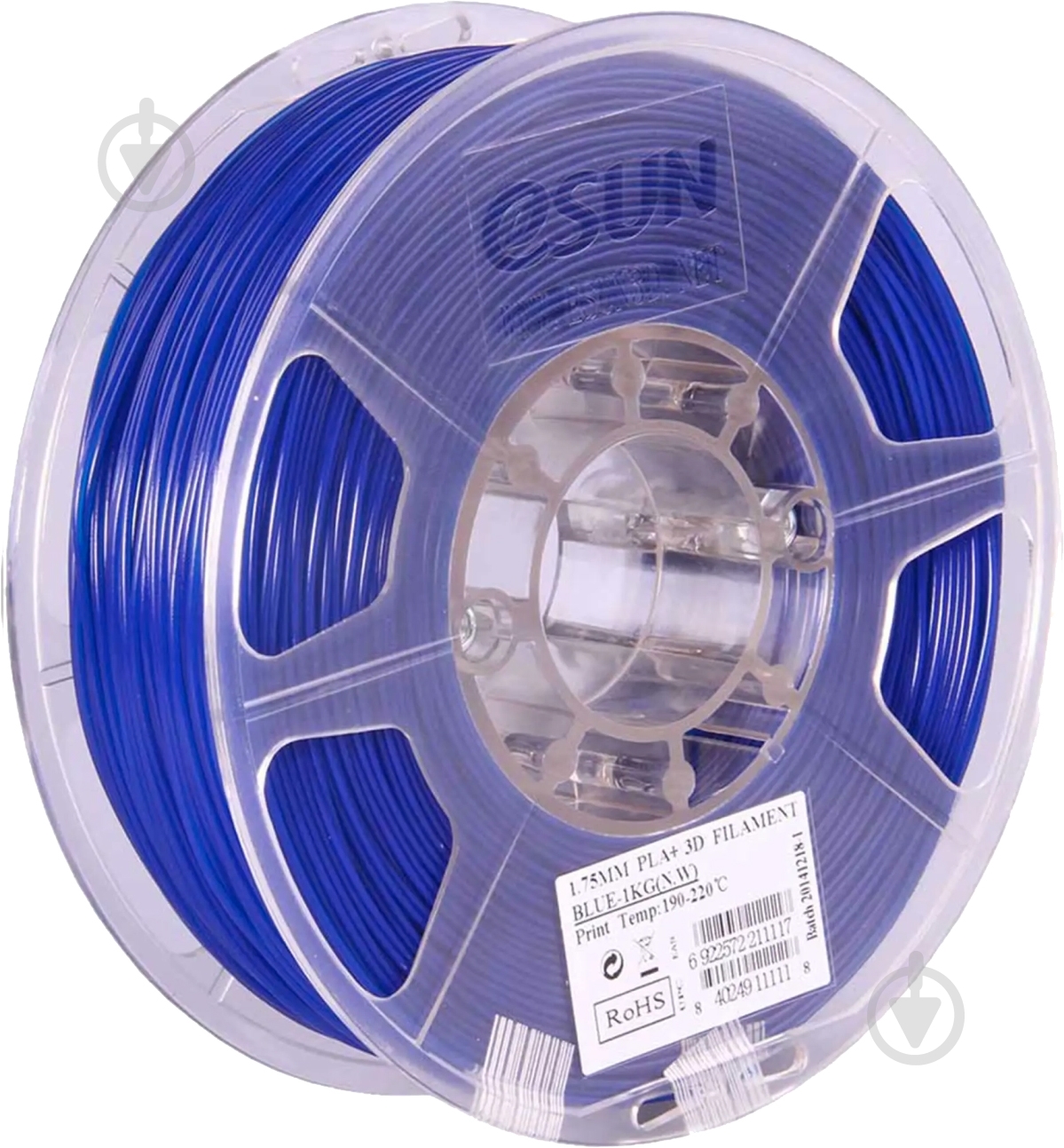 Пластик для 3D-принтера Esun ABS Plus Filament 1 кг 2.85 мм синий (ABS+285U1) - фото 1 Пластик для 3D-принтера Esun ABS Plus Filament 1 кг 2.85 мм синий (ABS+285U1) - фото 1