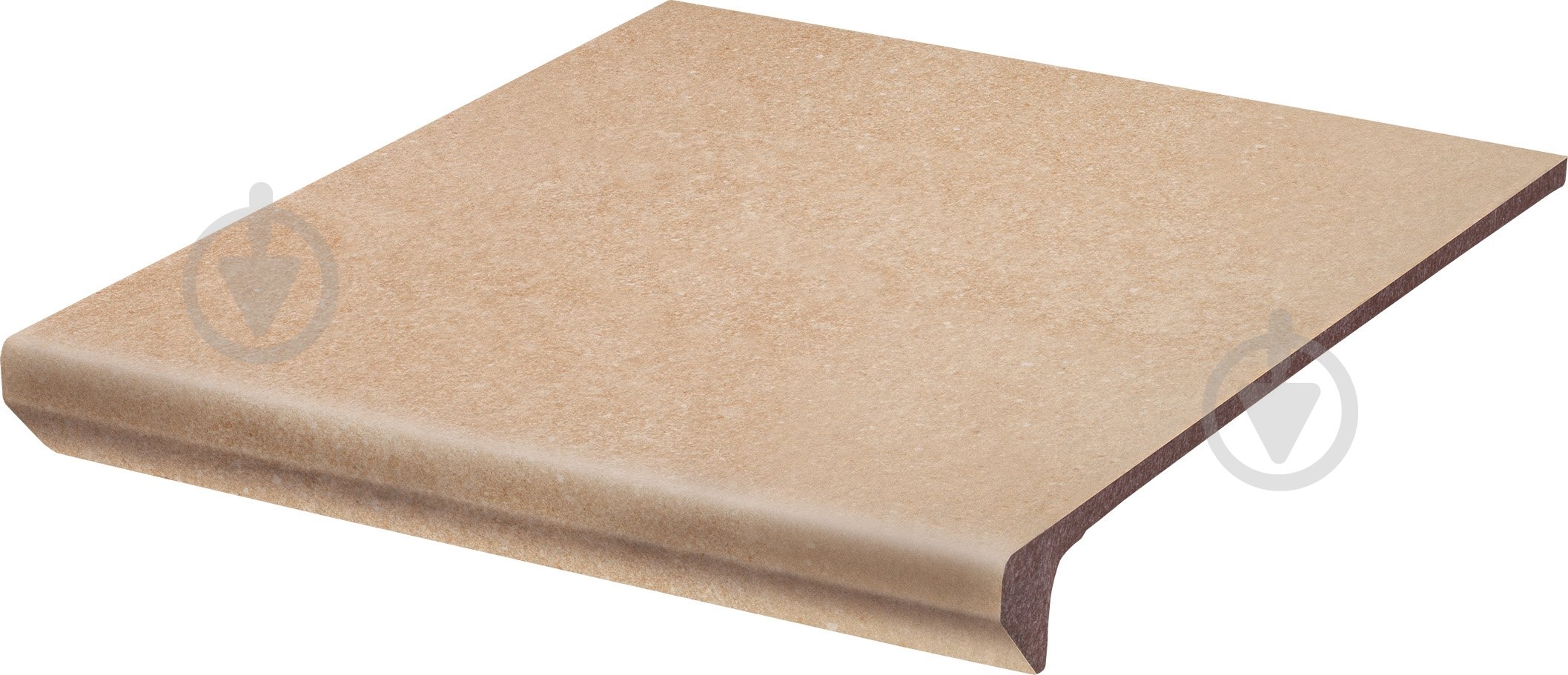 Клинкерная плитка Ceramika Paradyz Mattone sabbia beige kapinos stopnica prosta 30x33 см - фото 1