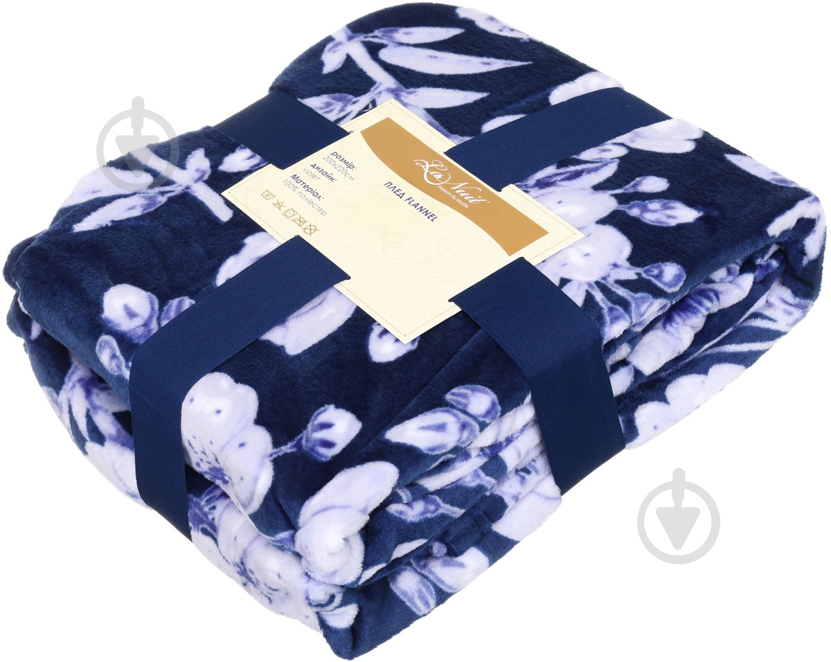 Плед Violet 200x220 см синий La Nuit - фото 3 Плед Violet 200x220 см синий La Nuit - фото 3