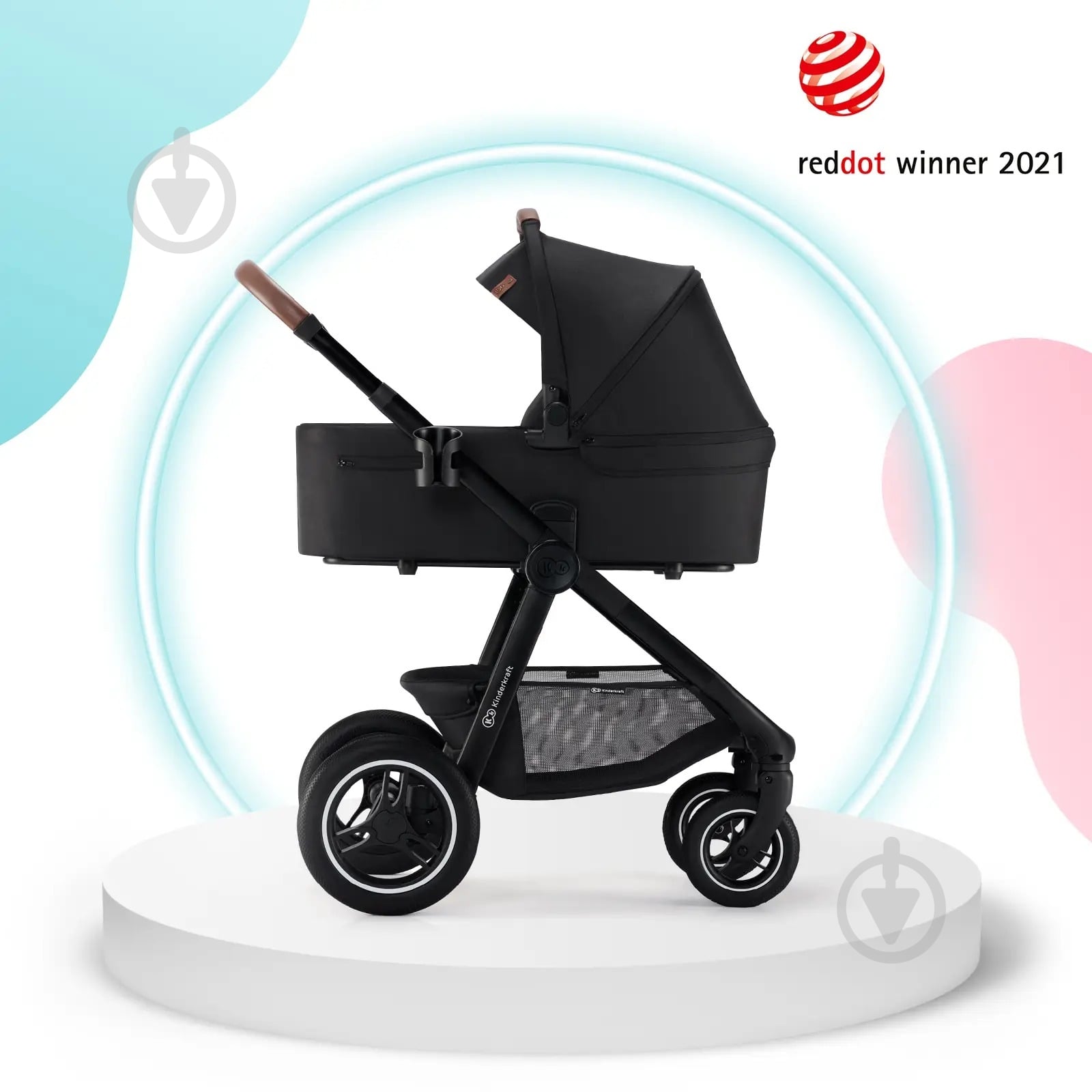 Коляска универсальная 2 в 1 Kinderkraft Everyday Black (KSEVER00BLK2000) - фото 10 Коляска универсальная 2 в 1 Kinderkraft Everyday Black (KSEVER00BLK2000) - фото 10