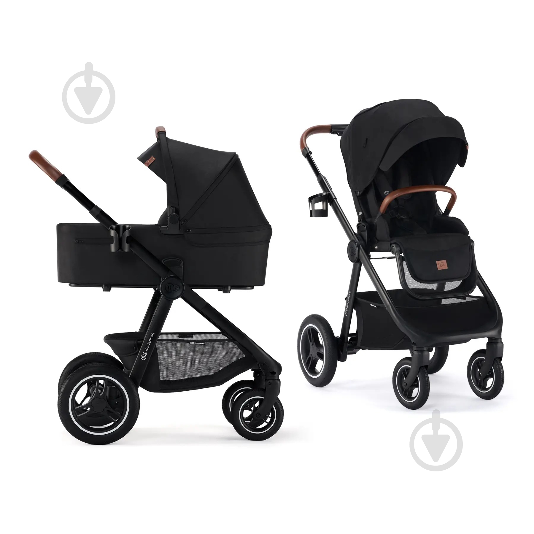 Коляска универсальная 2 в 1 Kinderkraft Everyday Black (KSEVER00BLK2000) - фото 1 Коляска универсальная 2 в 1 Kinderkraft Everyday Black (KSEVER00BLK2000) - фото 1