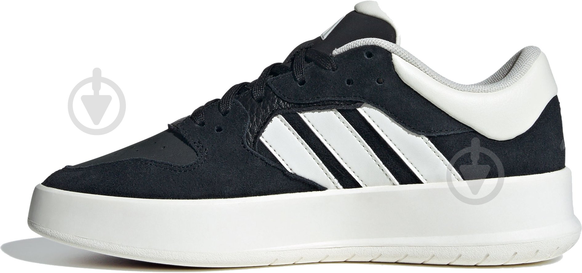 Кроссовки женские демисезонные Adidas COURT 24 IH0524 р.36 2/3 черные с белым - фото 2