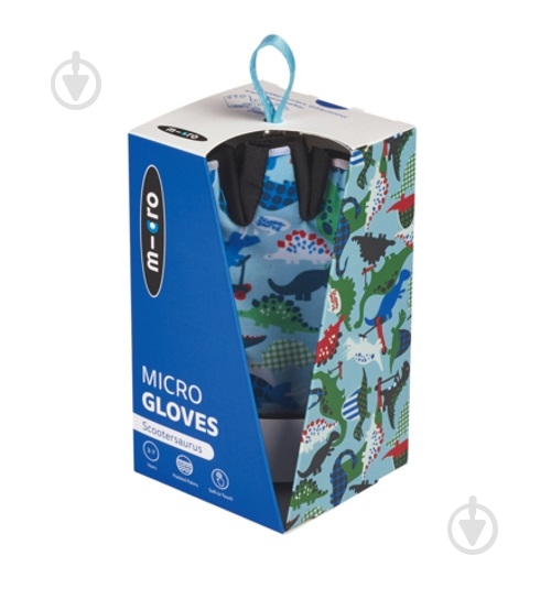 Рукавички Micro Mobillity Systems Scootersaurus Micro AC4832 блакитний - фото 2 Рукавички Micro Mobillity Systems Scootersaurus Micro AC4832 блакитний - фото 2