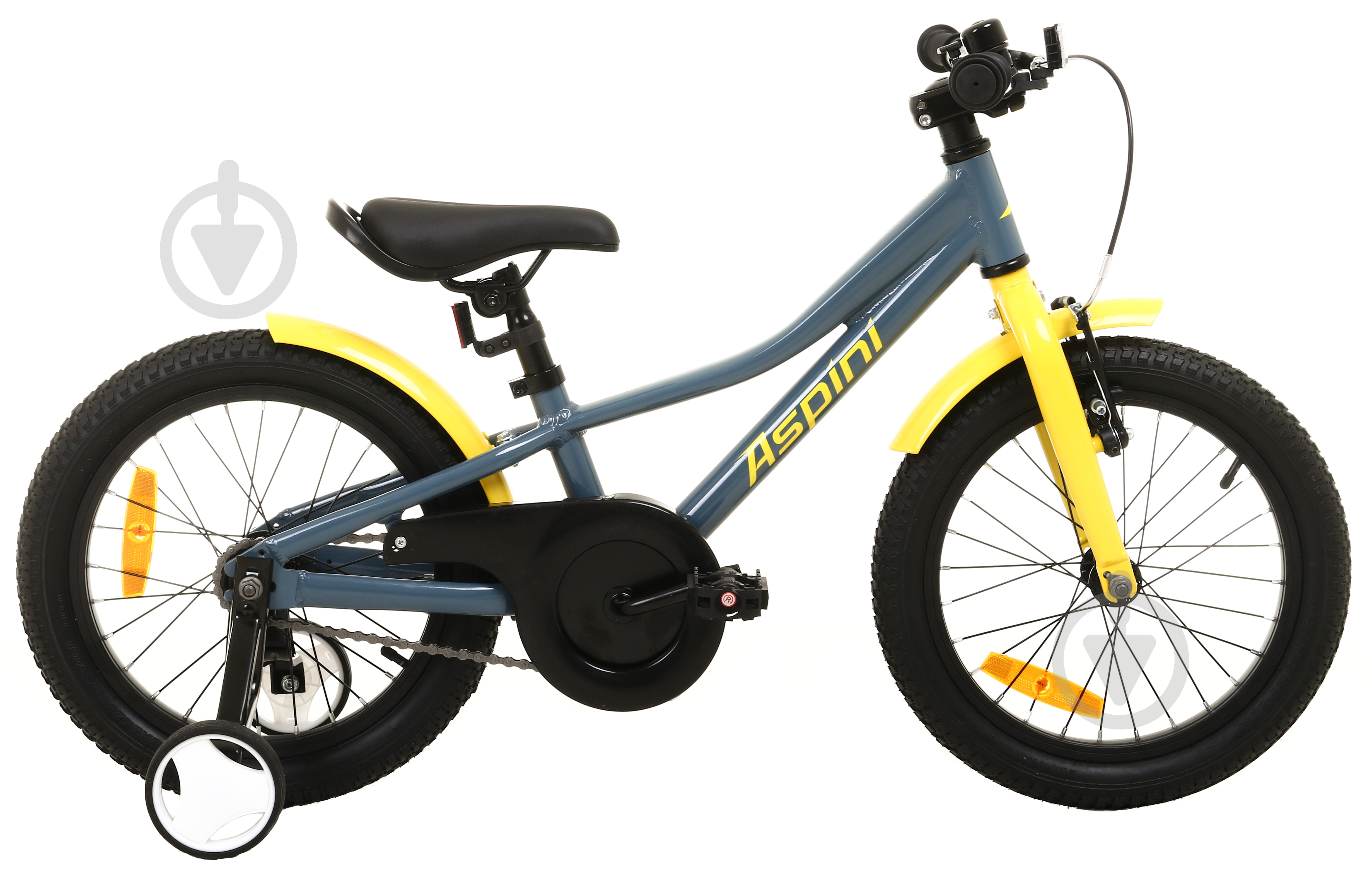 Велосипед Aspini 16" 8"(20 см) Maximus 16 MAX16-GR серый - фото 1 Велосипед Aspini 16" 8"(20 см) Maximus 16 MAX16-GR серый - фото 1