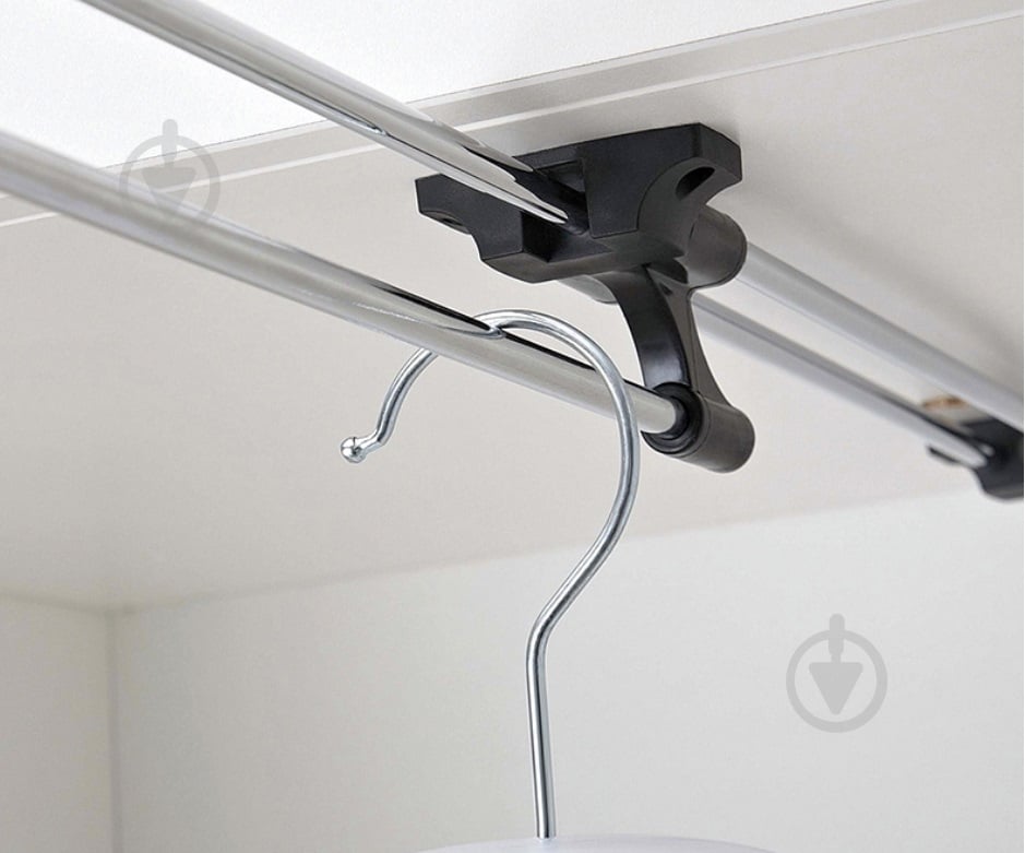 Вішалка висувна GTV WW-WSD400-01B посилена з гачком 400 мм чорний - фото 3 Вішалка висувна GTV WW-WSD400-01B посилена з гачком 400 мм чорний - фото 3