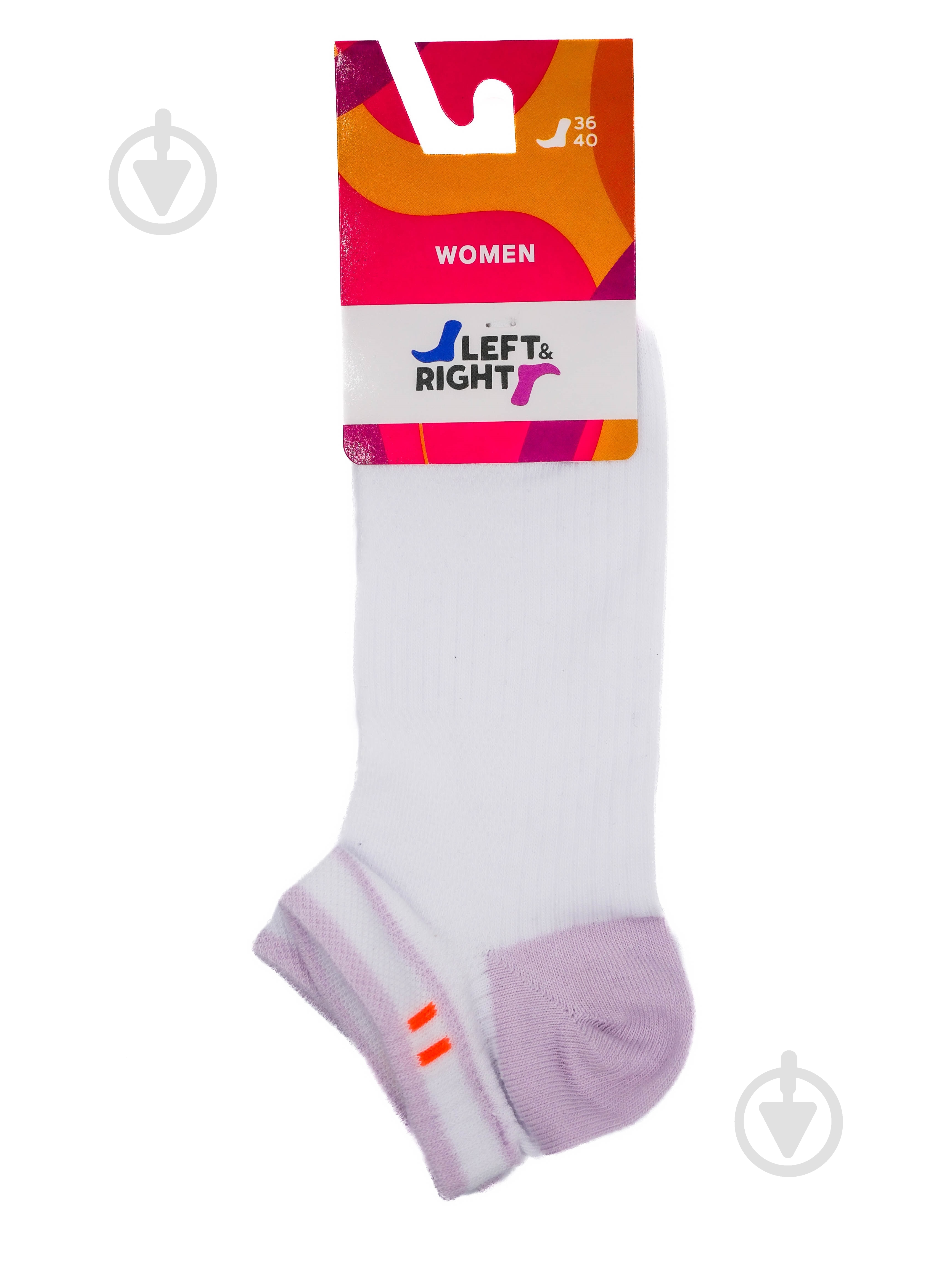 Шкарпетки жіночі L&R 120 (короткі) 03 р.36-38 біло-буковий 1 шт. - фото 2