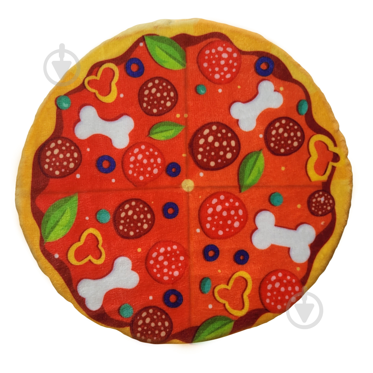 Игрушка для собак Fanny Animals Пицца с пищалкой 19 см МС 160401-13 - фото 7