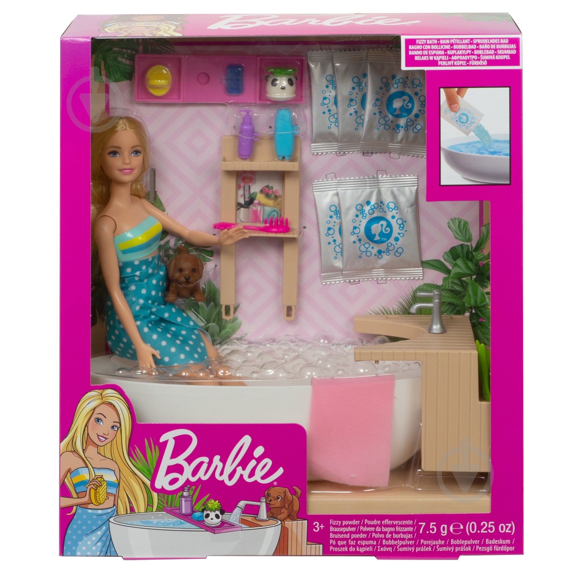 Игровой набор Barbie Ванная комната GJN32 - фото 4