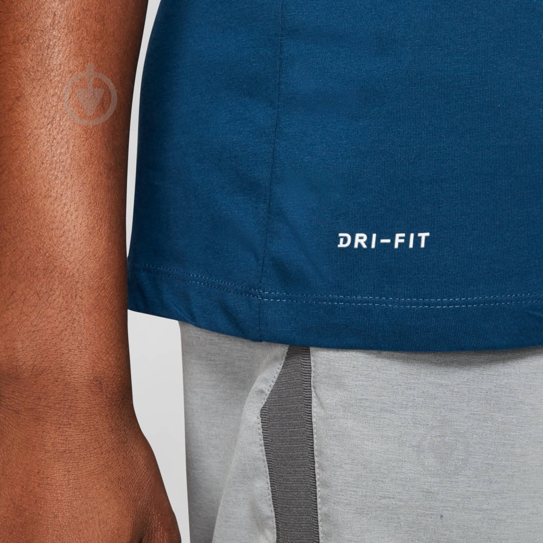 Футболка Nike M NK DRY TEE DFC CREW SOLID AR6029-432 р.S синий - фото 5