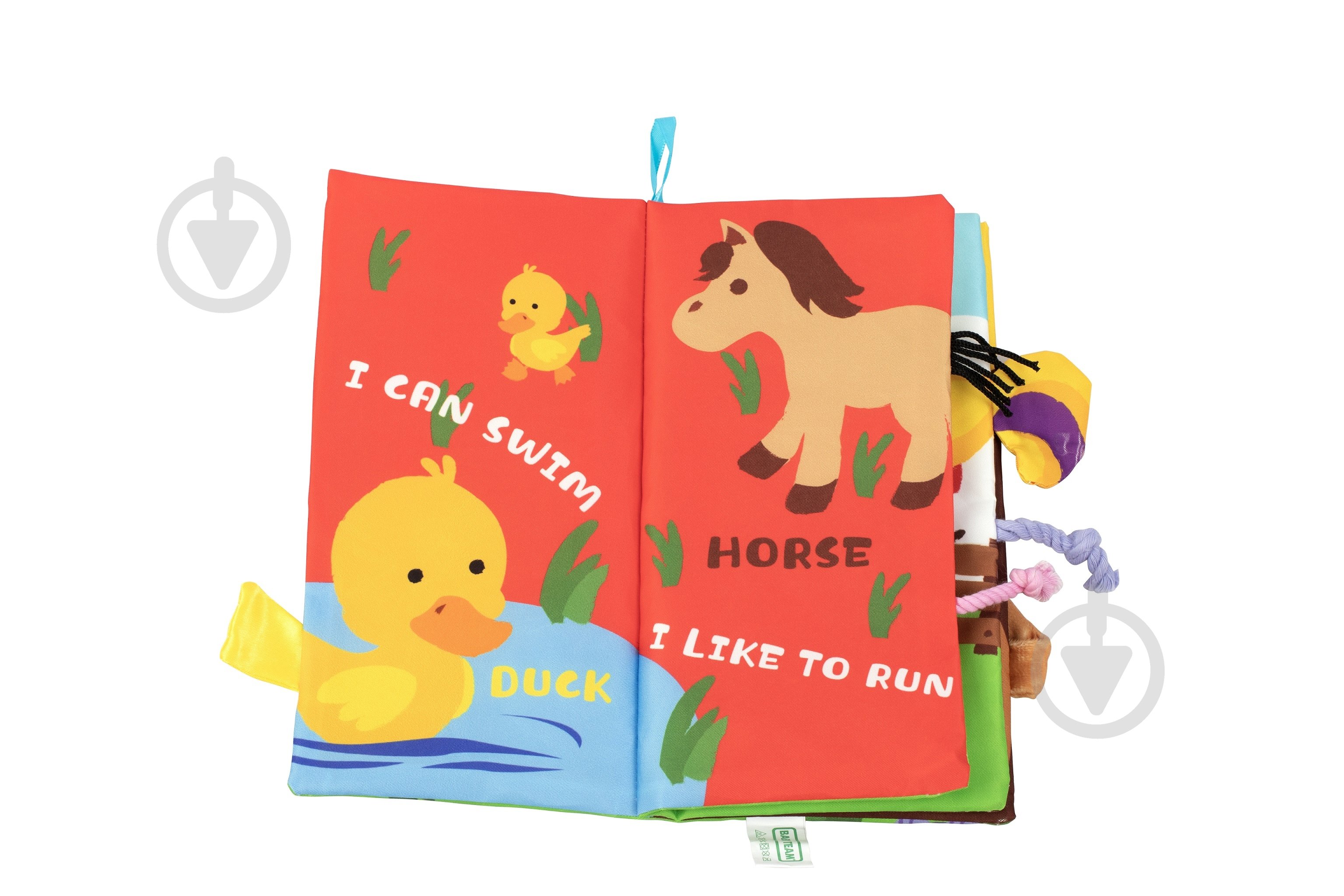 Іграшка Baby Team книжка текстильна Хвостики 8725 - фото 3
