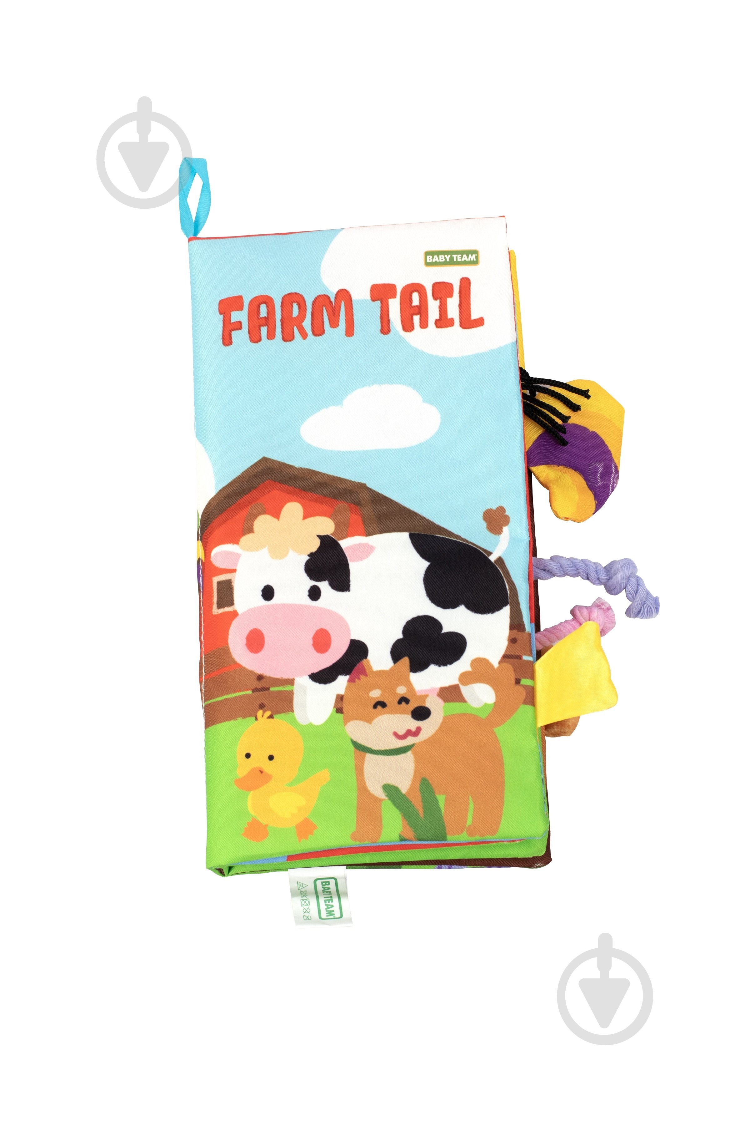 Іграшка Baby Team книжка текстильна Хвостики 8725 - фото 1