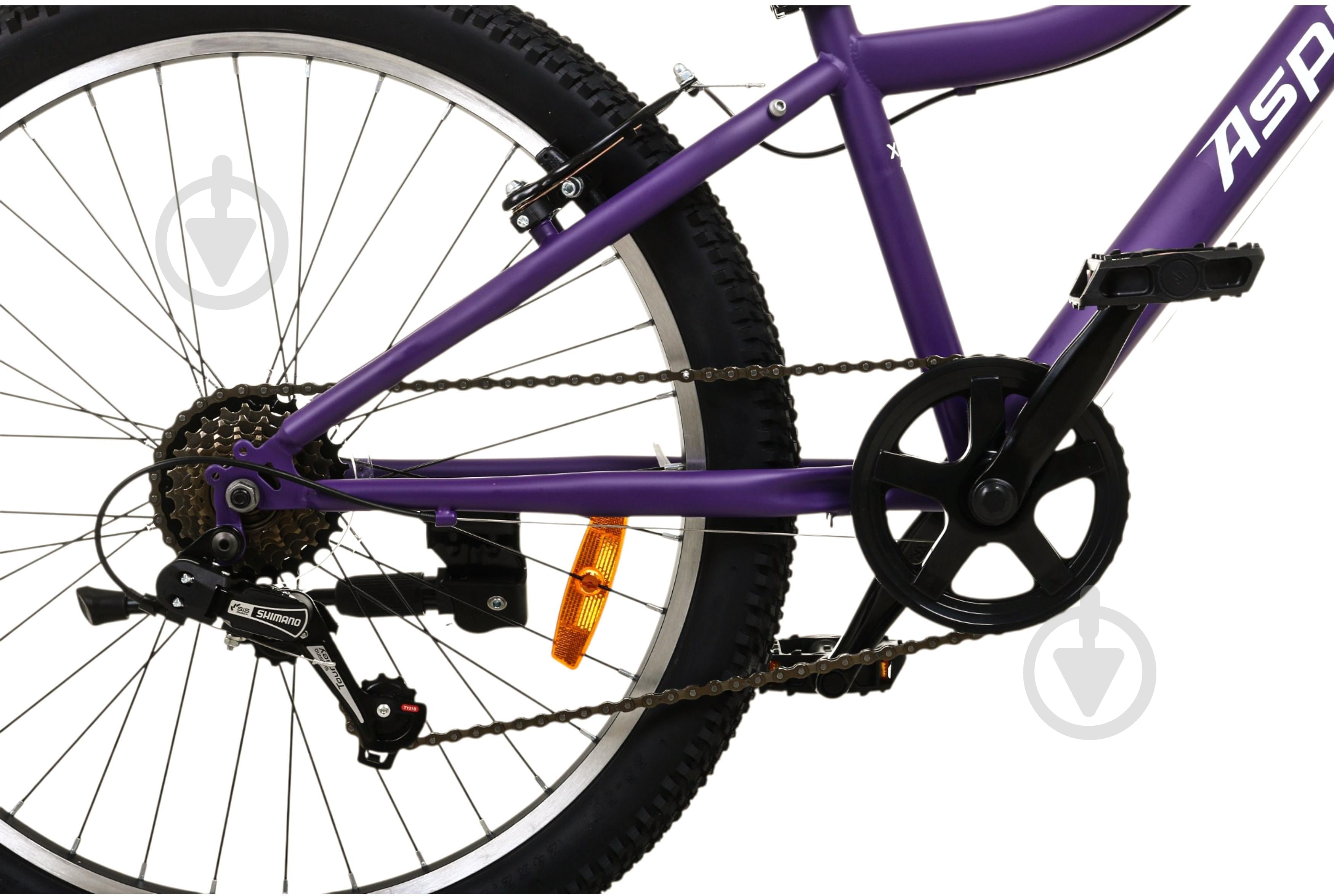 Велосипед Aspini 24" 12"(30 см) Emma 24 EM24-VI фиолетовый - фото 9