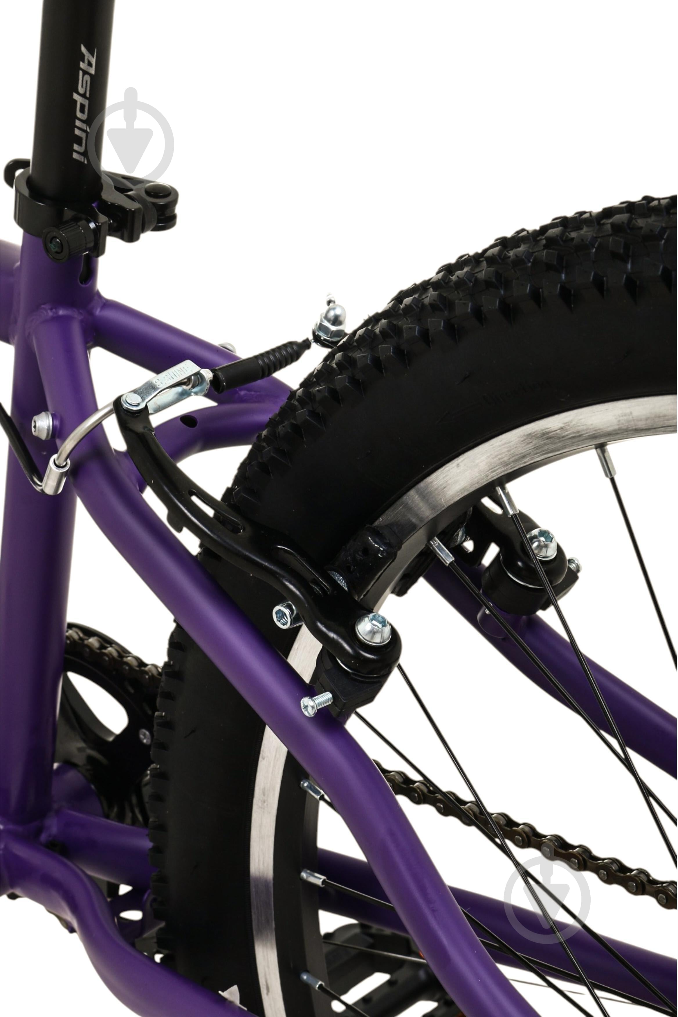 Велосипед Aspini 24" 12"(30 см) Emma 24 EM24-VI фиолетовый - фото 6