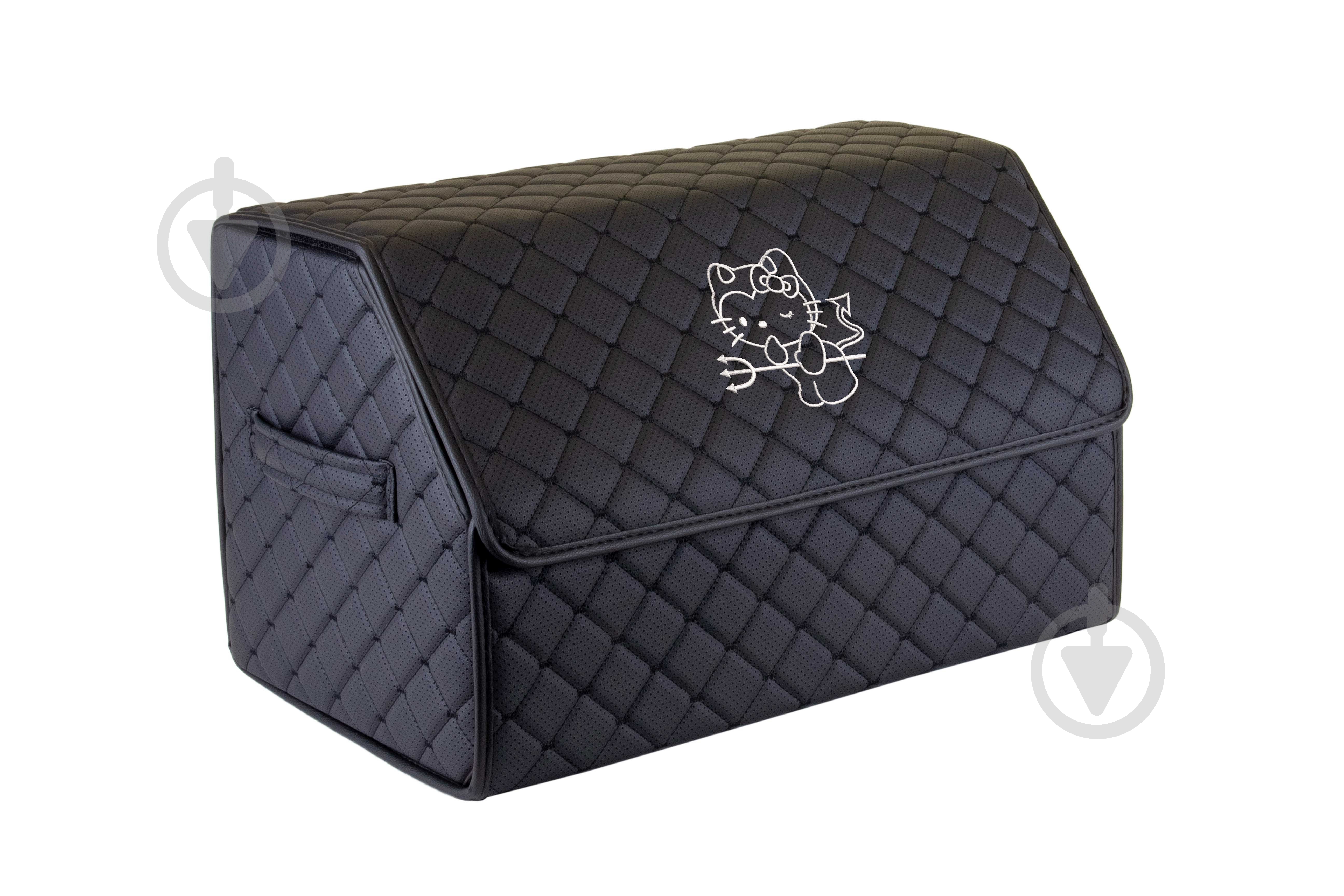 Сумка автомобильная ECO M 30x30x50 см Devil Hello Kitty EVAtech черный - фото 1 Сумка автомобильная ECO M 30x30x50 см Devil Hello Kitty EVAtech черный - фото 1