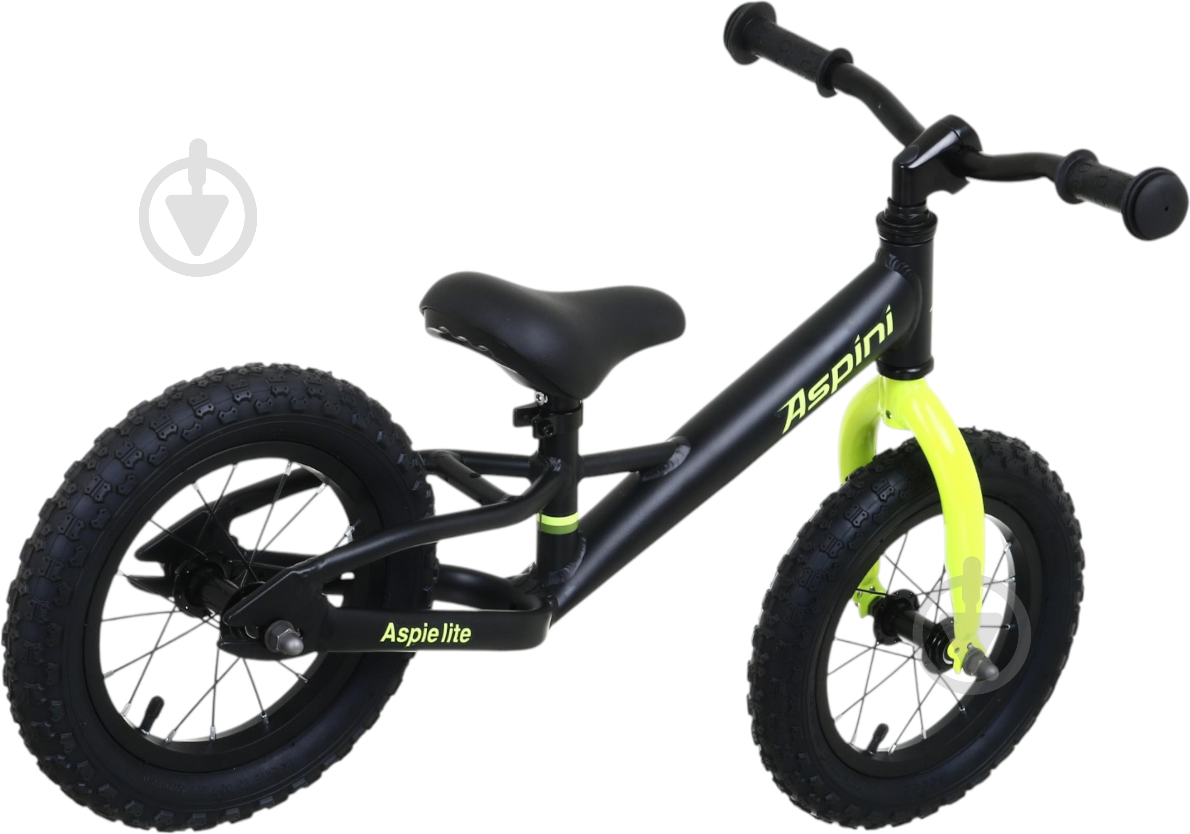 Велосипед 12" 6" (15 см) Aspie lite ASP12L-BK черный - фото 2