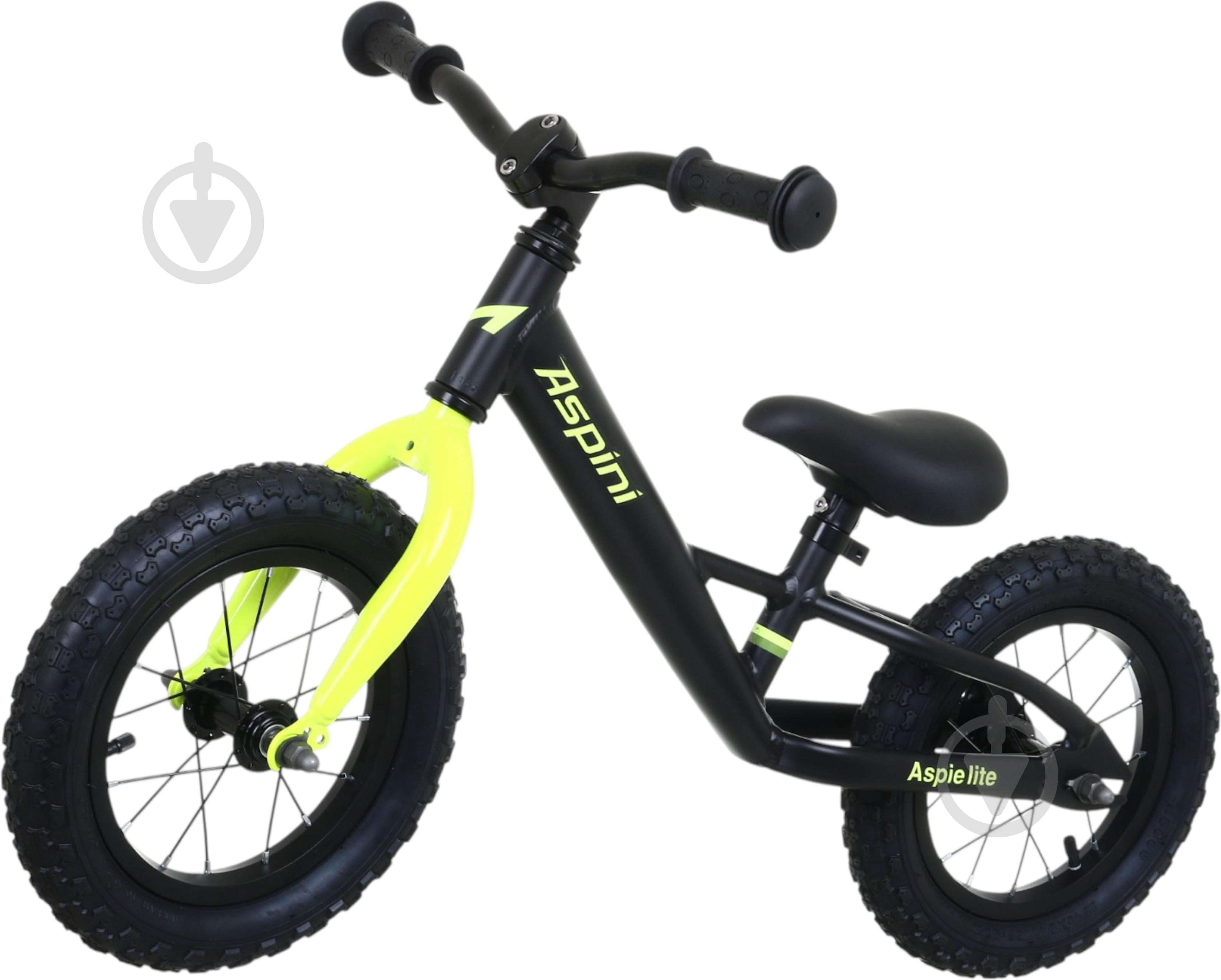 Велосипед 12" 6" (15 см) Aspie lite ASP12L-BK черный - фото 3
