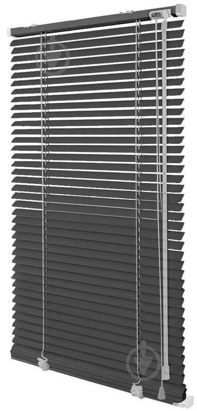 Жалюзи Rollotex алюминиевые горизонтальные с фиксацией 96х200 см антрацит матовые - фото 1 Жалюзи Rollotex алюминиевые горизонтальные с фиксацией 96х200 см антрацит матовые - фото 1