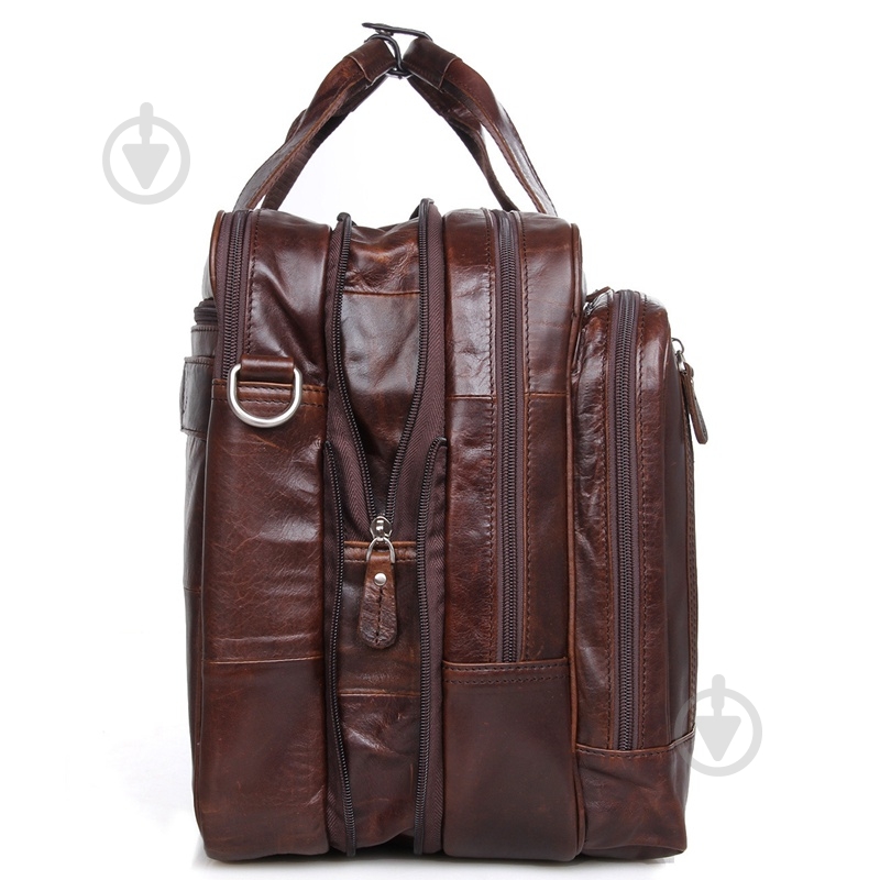 Сумка мужская для документов Tiding Bag 7343C коричневый - фото 3