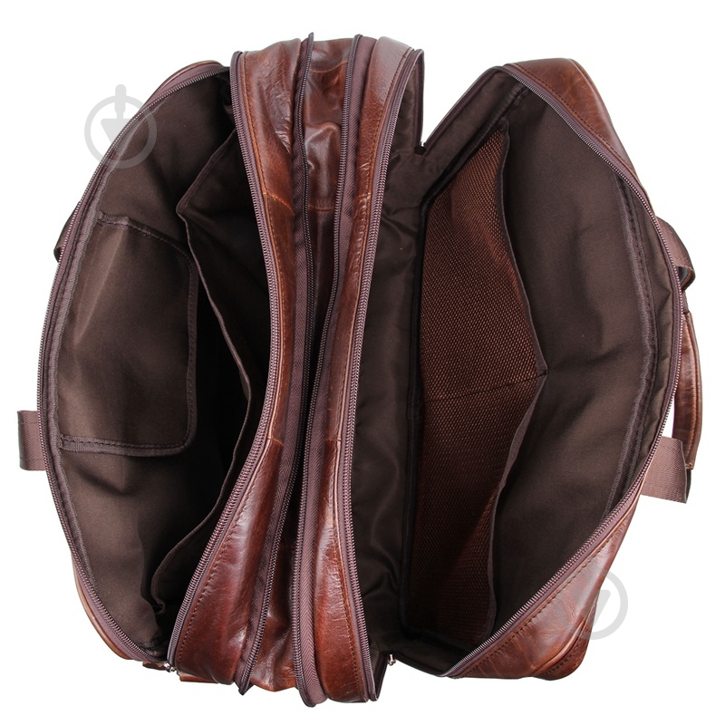 Сумка мужская для документов Tiding Bag 7343C коричневый - фото 5