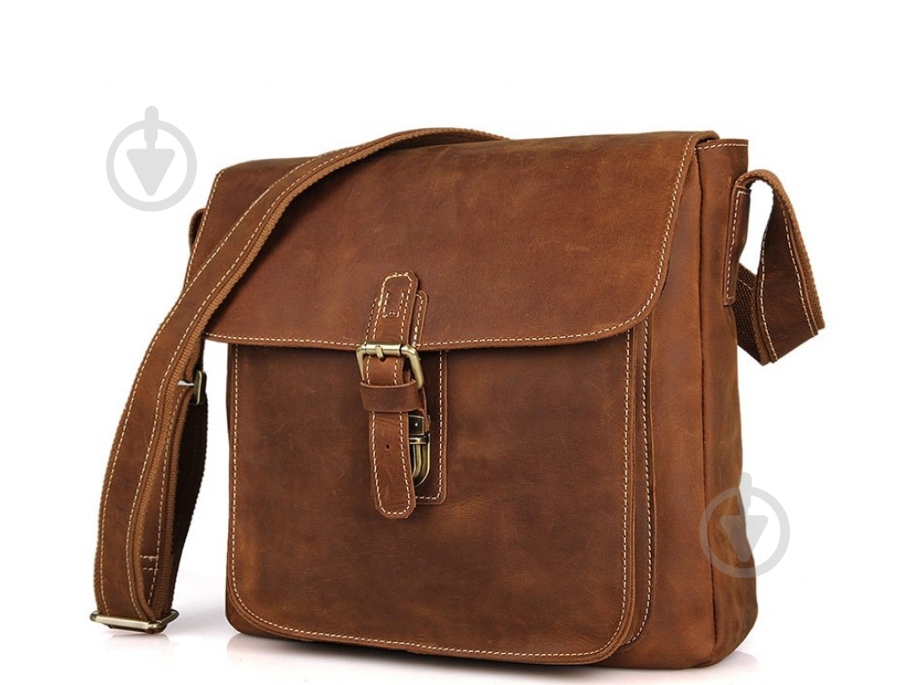Сумка мужская через плечо Tiding Bag 7111B коричневый - фото 1