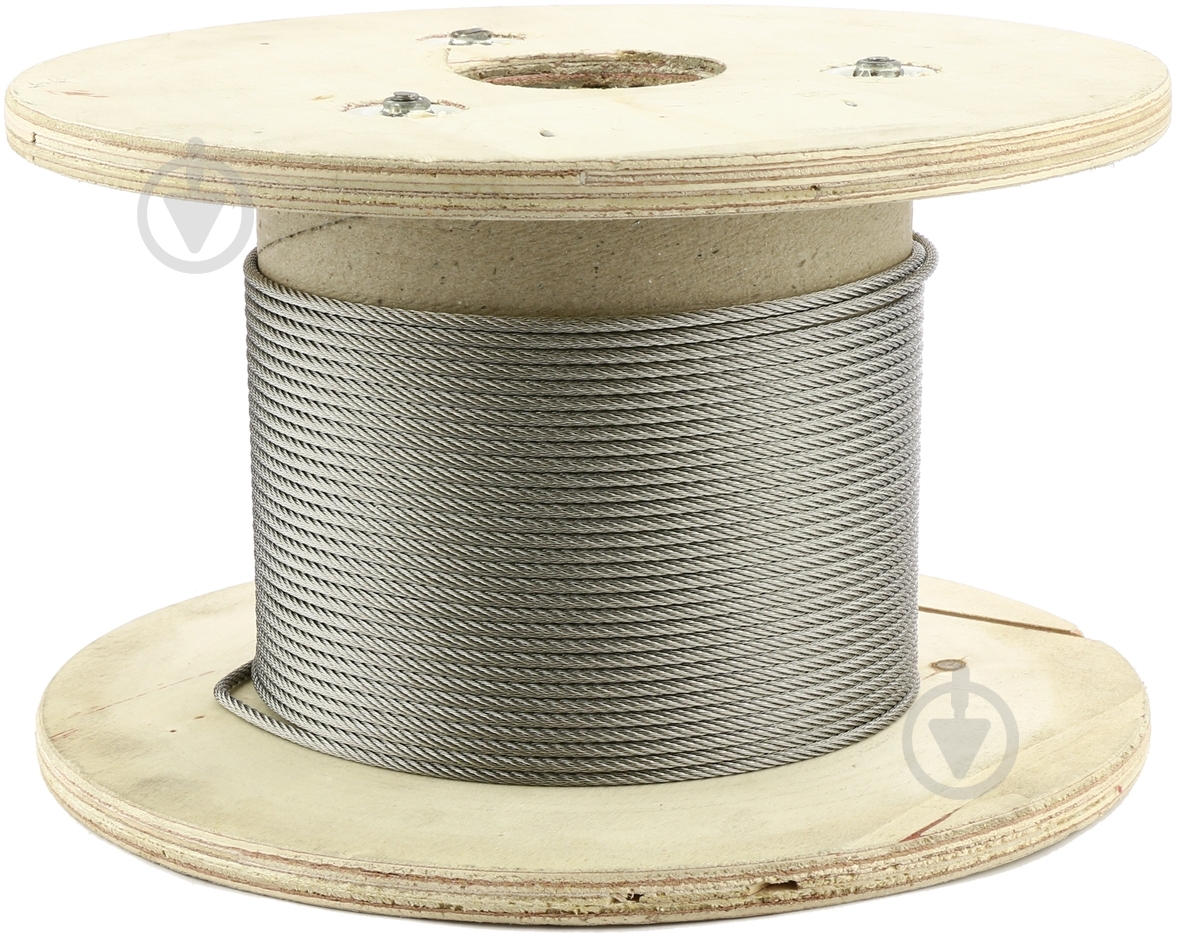 Трос нержавіючий (7х7) А4 D=3 мм на метраж пог. м DIN 3055 - фото 2